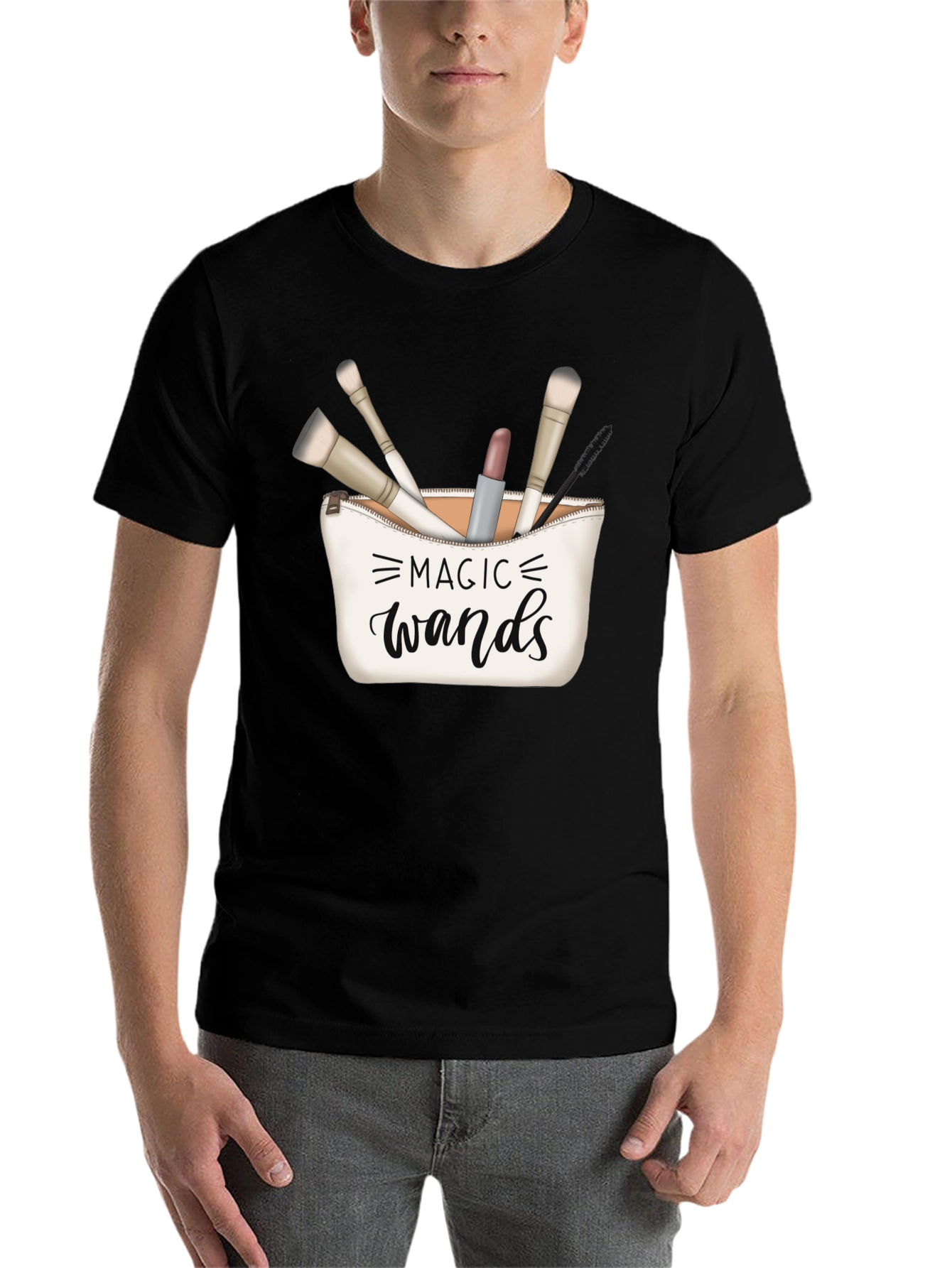 Black Magic Wands Makeup T-Shirt view 7