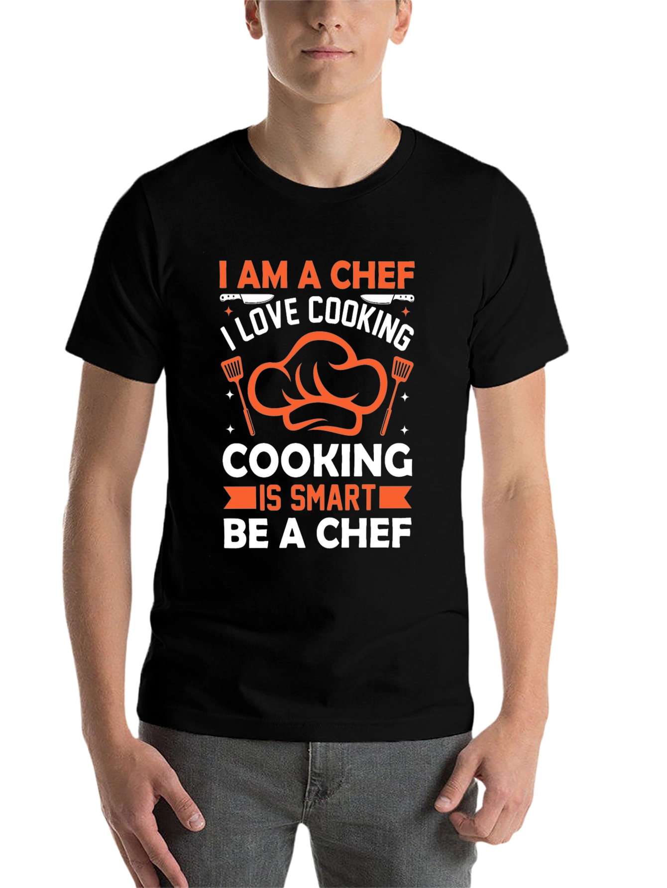 Black I am a Chef Graphic T-Shirt Cooking Lover view 7