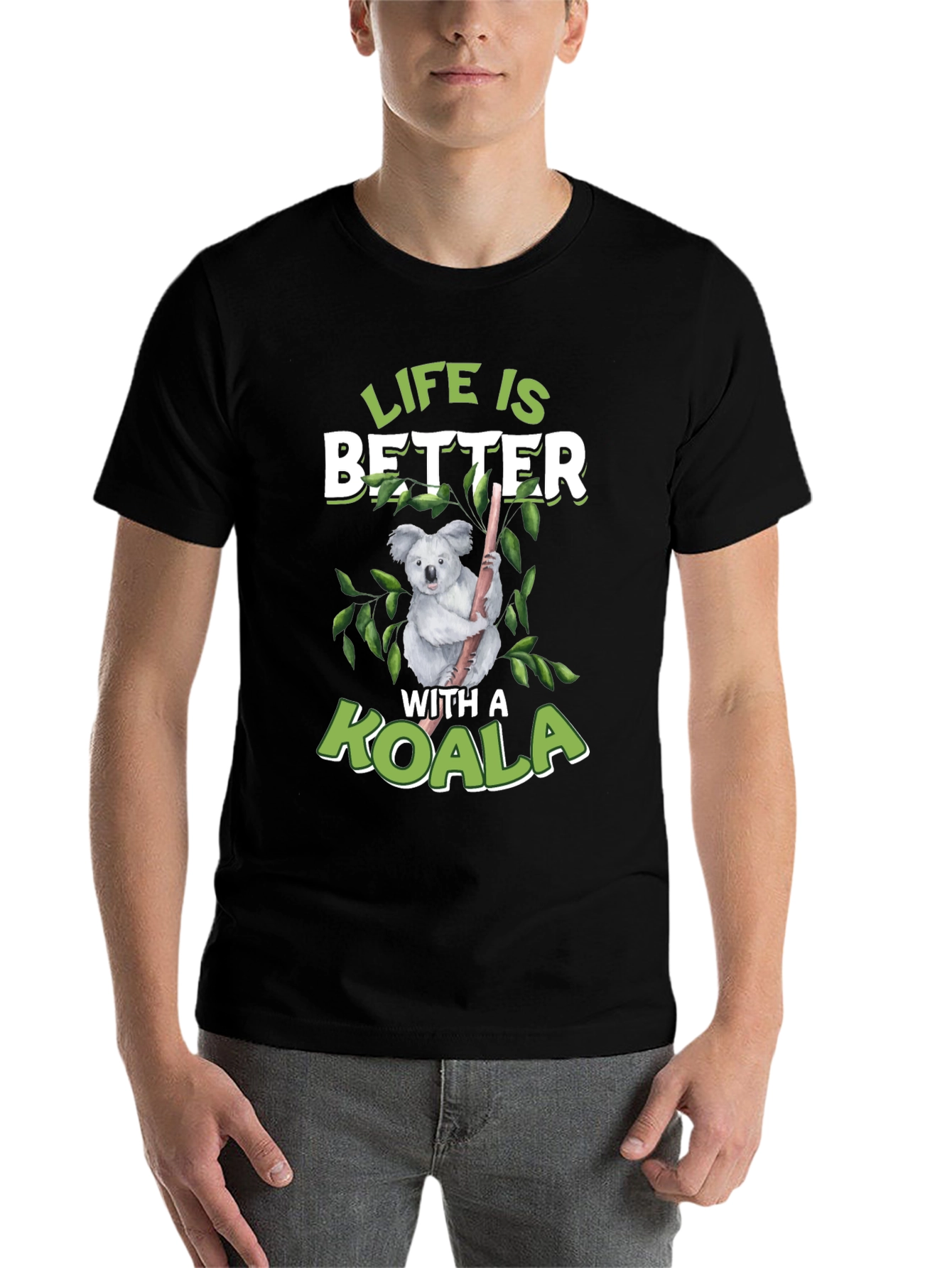 Black Life is Better With a Koala Graphic T-Shirt view 7