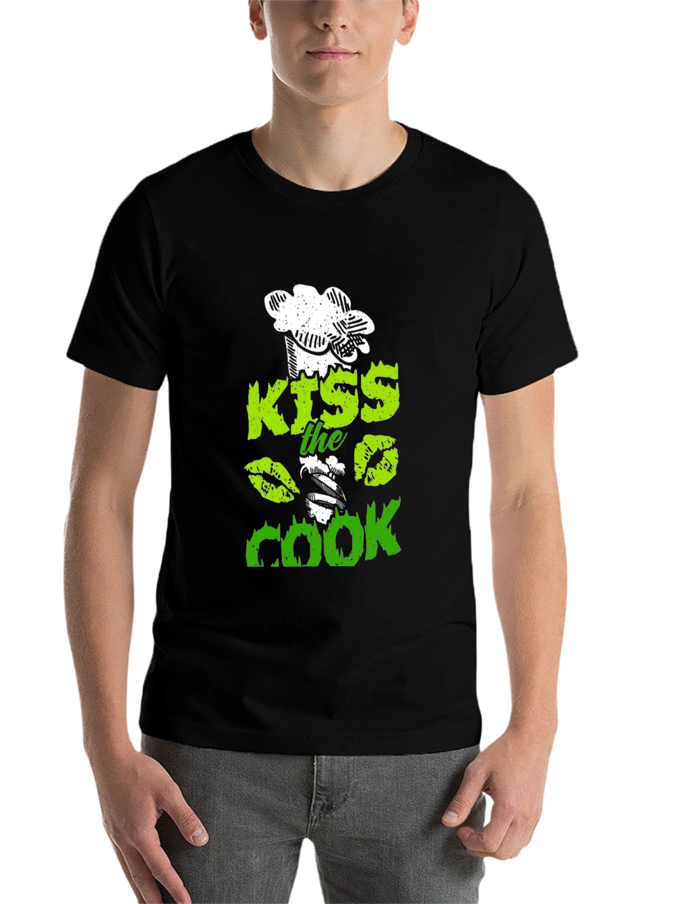 Black Kiss The Cook Graphic T-Shirt view 7