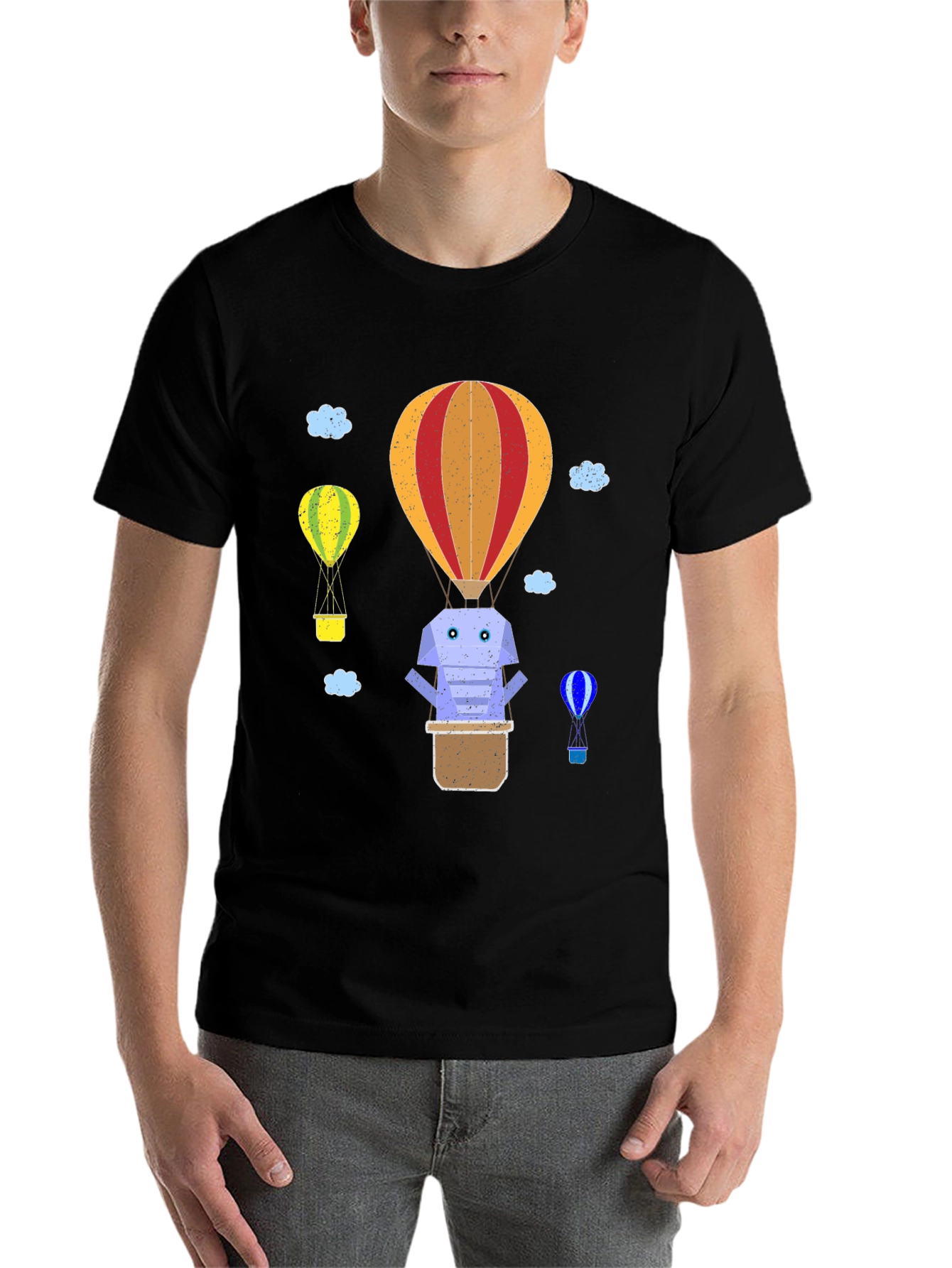 Black Novelty Balloon Graphic T-Shirt view 7