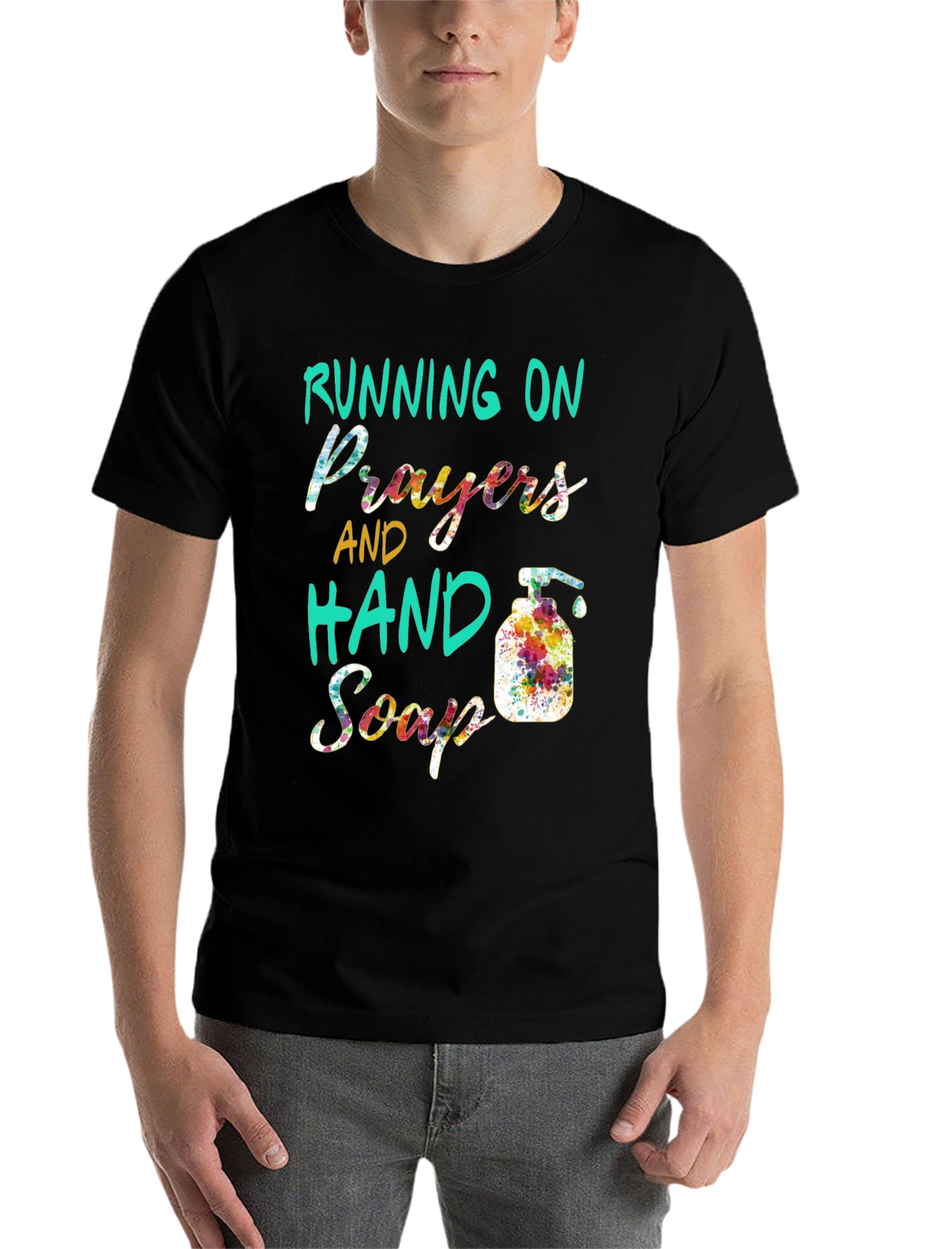 Black Prayers and Hand Soap Black Tee view 7