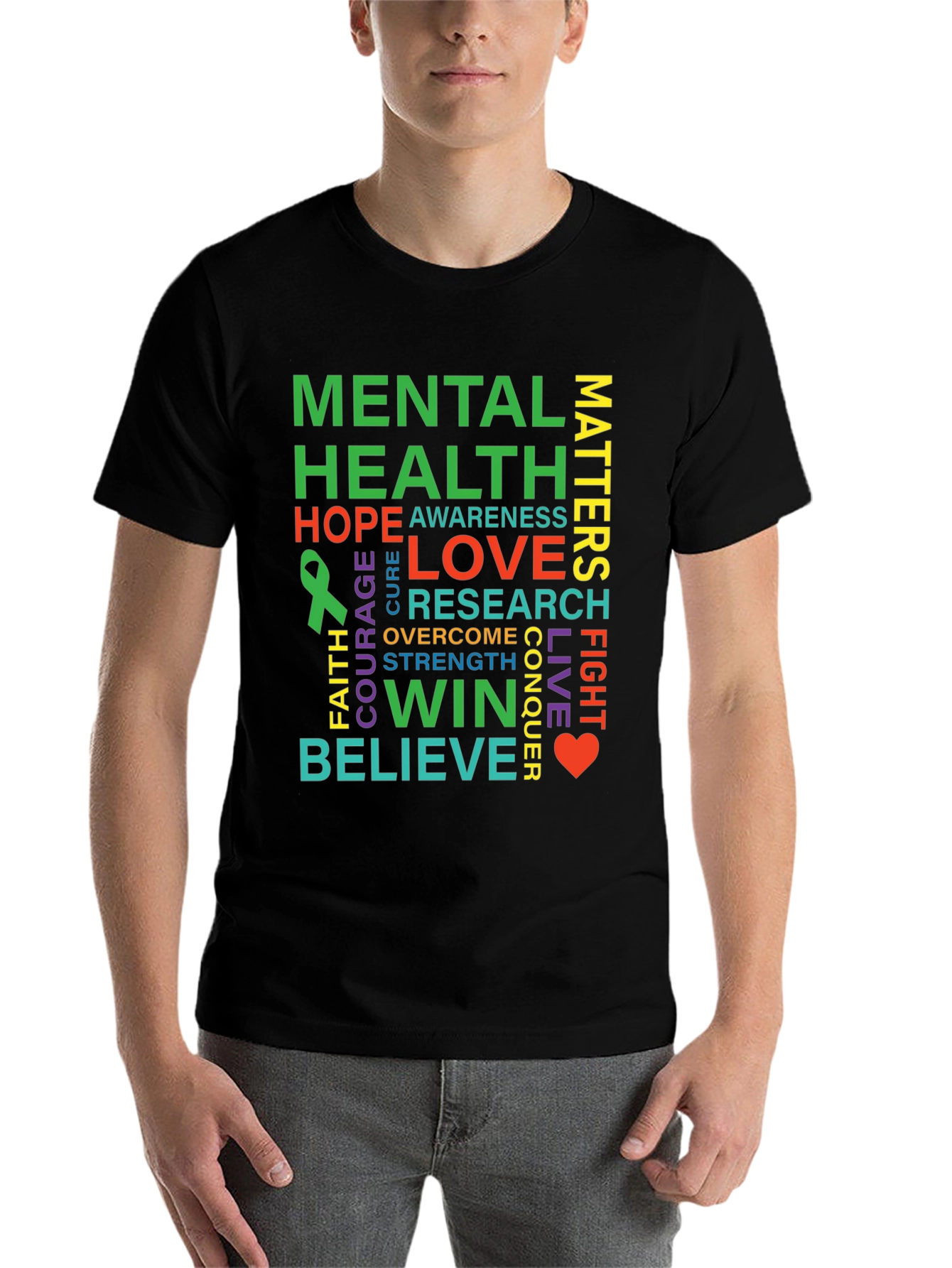 Black Mental Health Matters T-Shirt Awareness Tee view 7