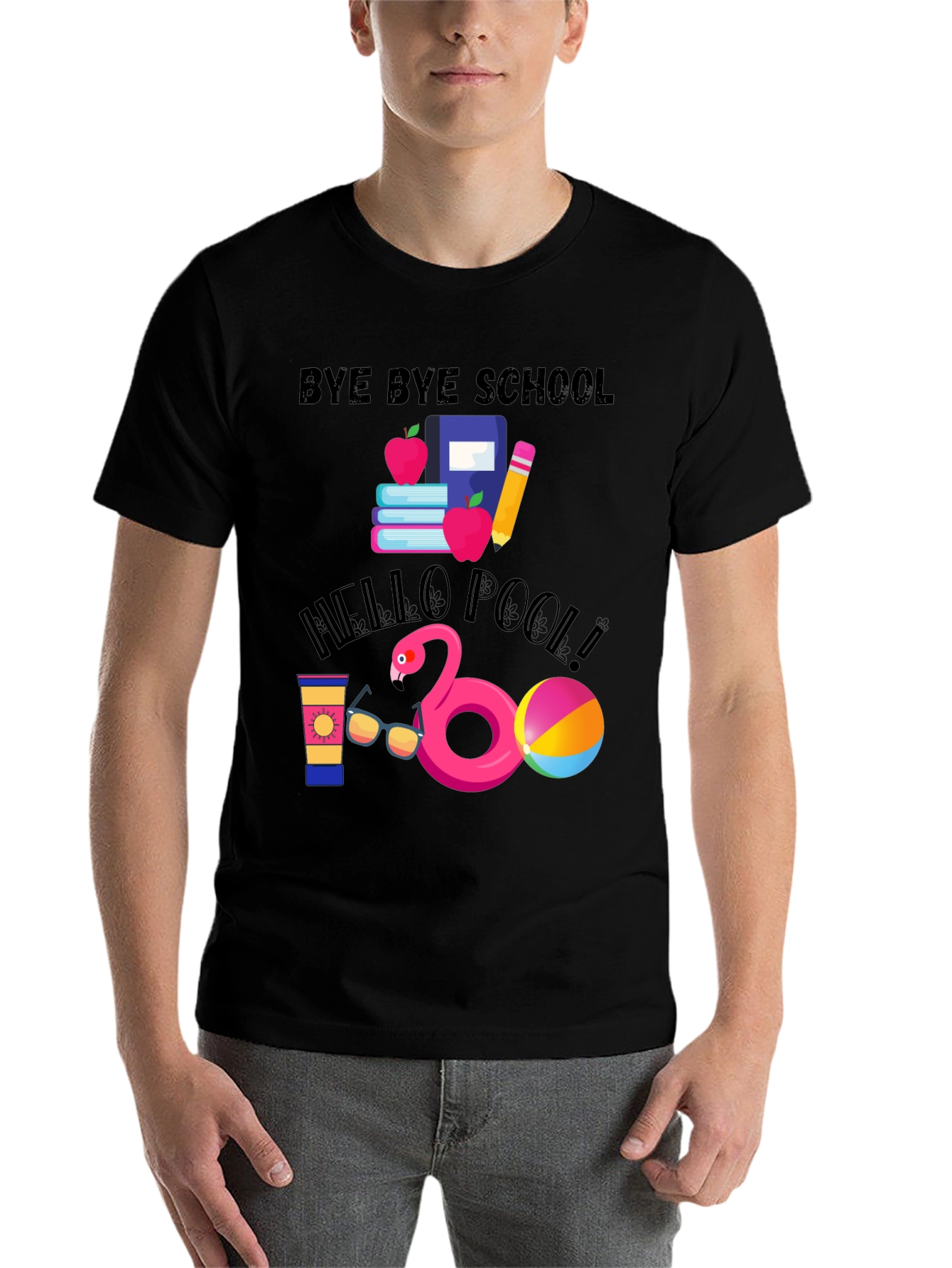 Bye Bye School Hello Pool T-Shirt - 7