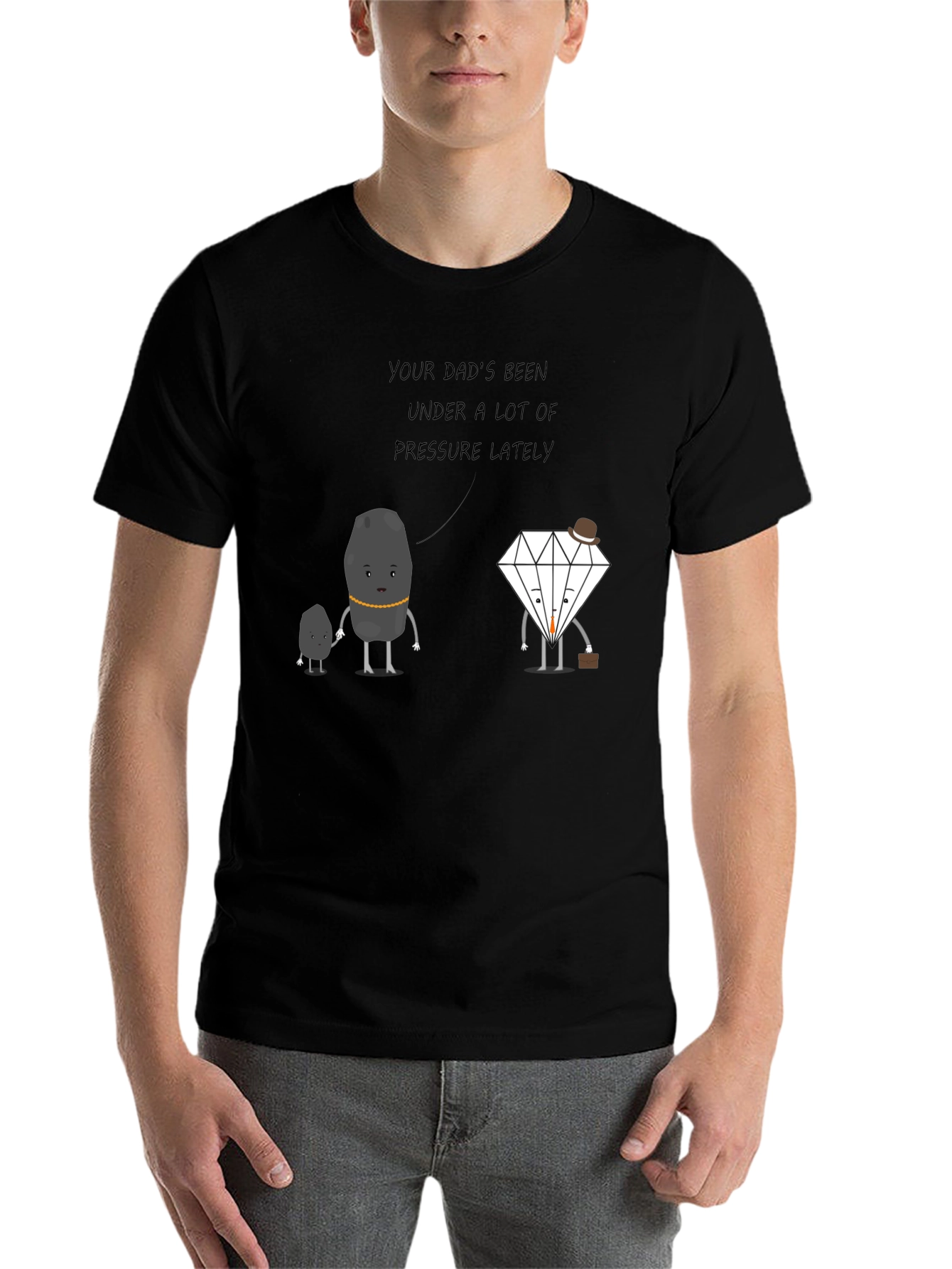 Black Pressure Humor T-Shirt view 7