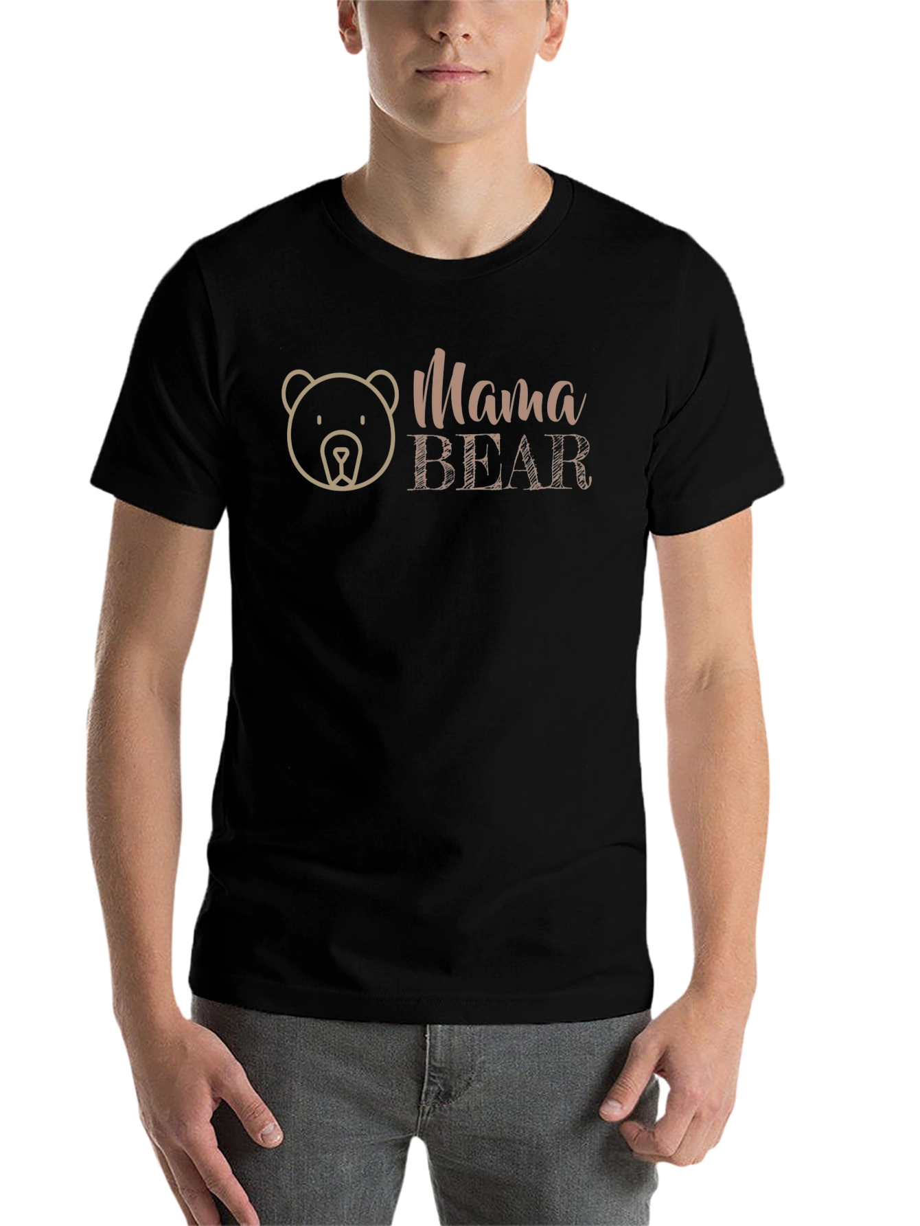 Black Mama Bear Graphic Tee - Cute Mom Life Shirt view 7