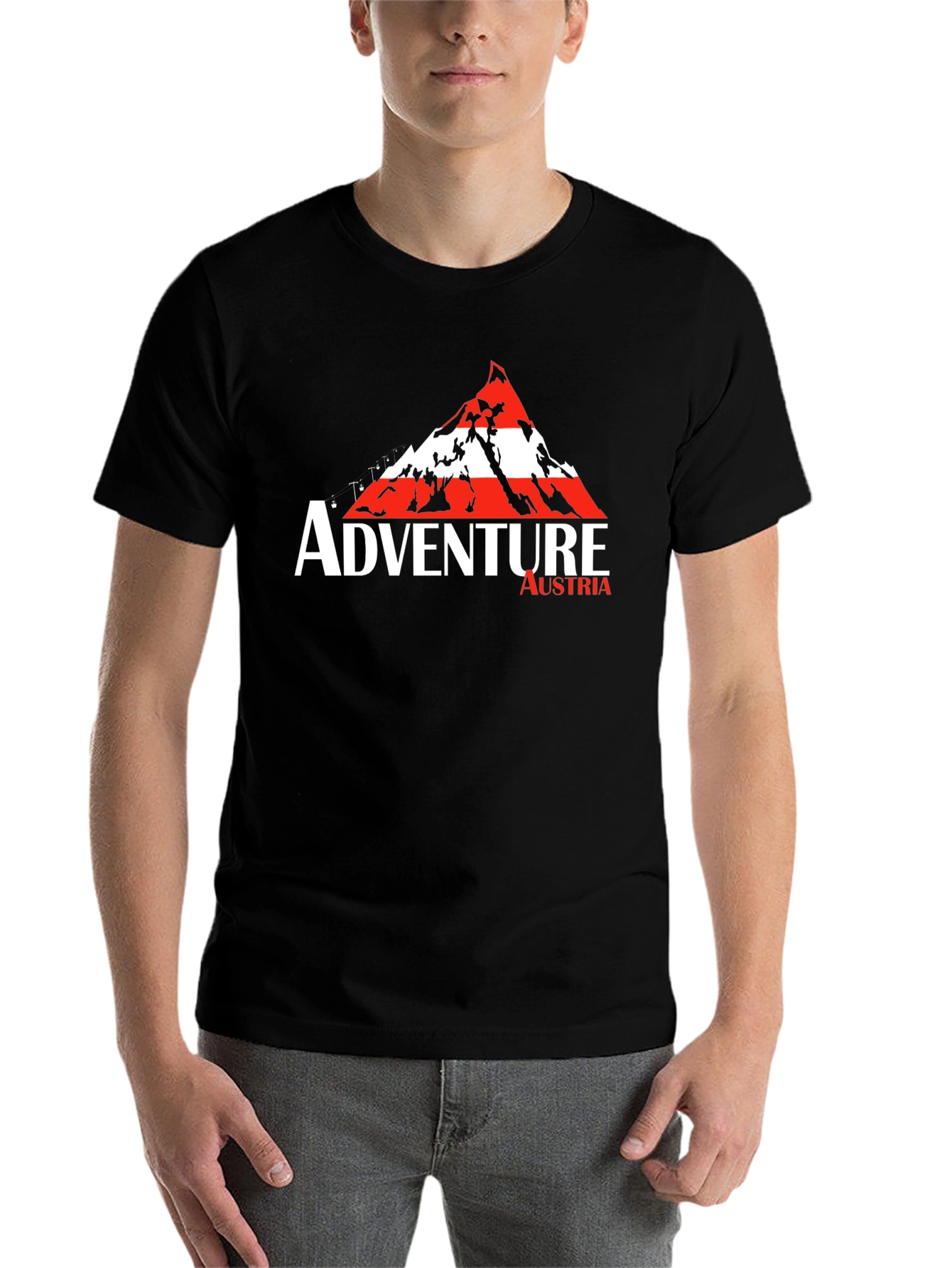 Black Adventure Austria Black T-Shirt view 7