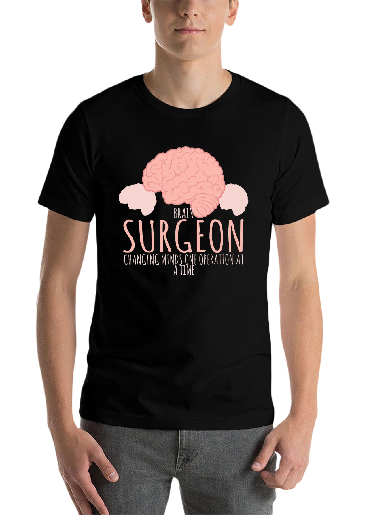 Black Brain Surgeon T-Shirt - Changing Minds Graphic Tee view 7