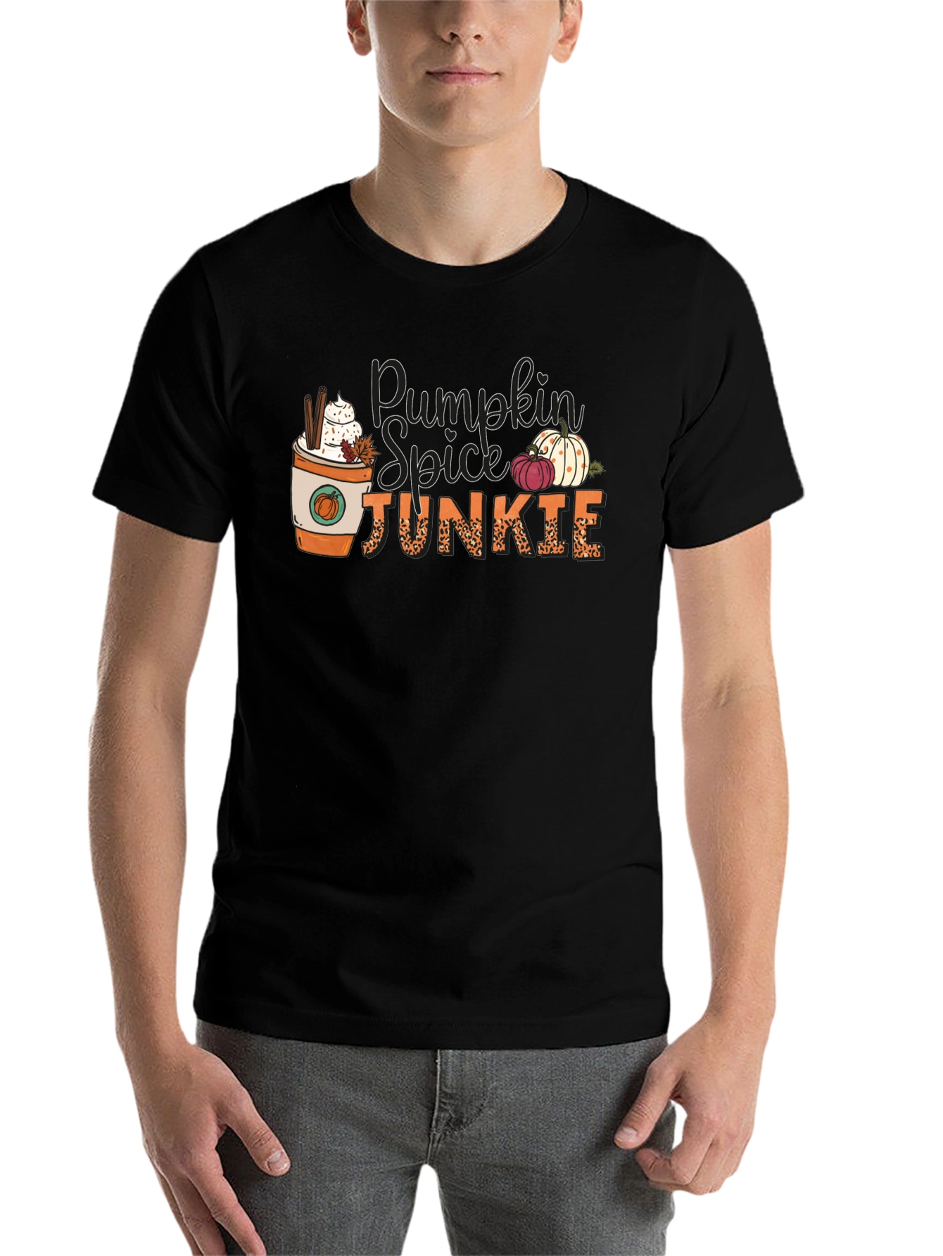 Black Pumpkin Spice Junkie Black Tee view 7