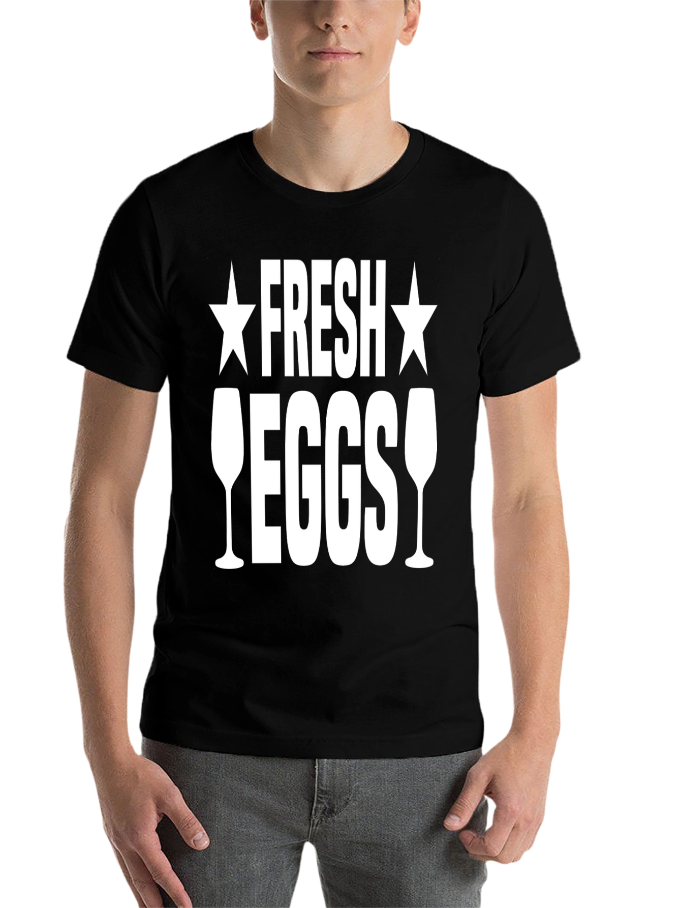 Black Fresh Eggsy T-Shirt view 7
