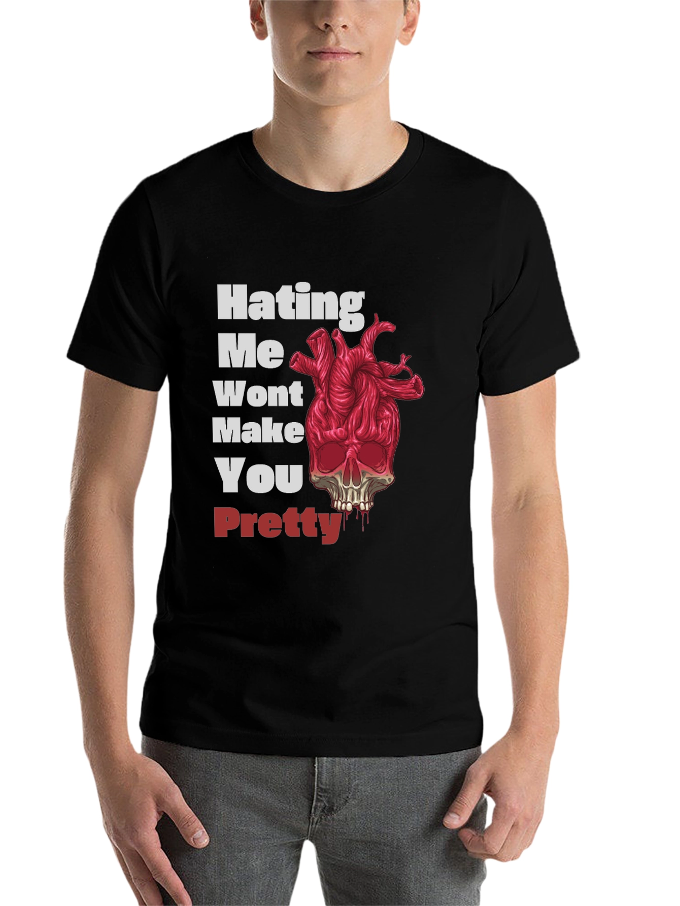 Black Hating Me Won't Make You Pretty Graphic Tee view 7