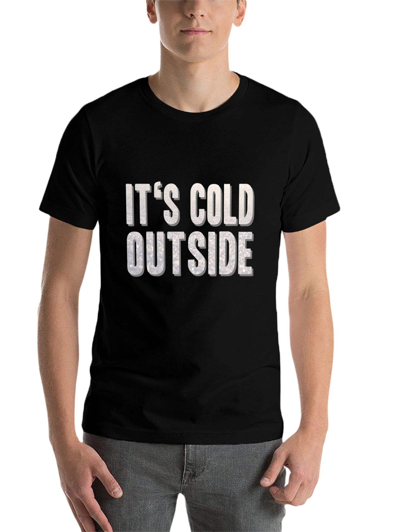 Black It's Cold Outside Graphic Tee view 7
