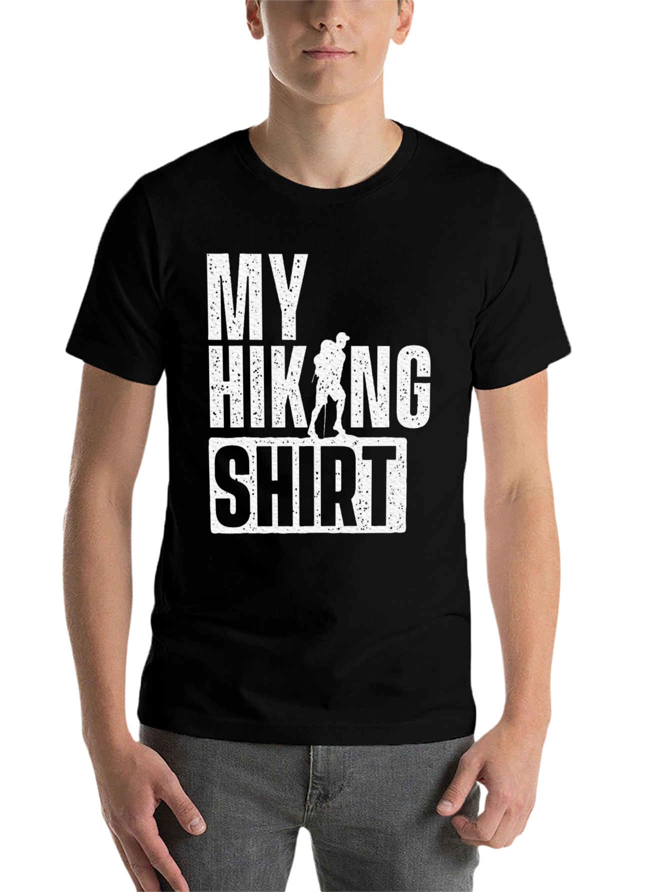 Black My Hiking Shirt - Funny Hiker Tee view 7