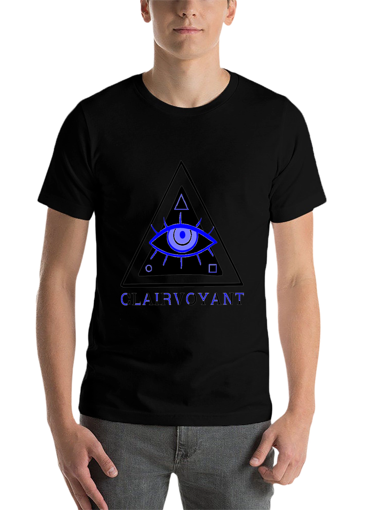 Black Clairvoyant T-Shirt - All Seeing Eye Graphic Tee view 7