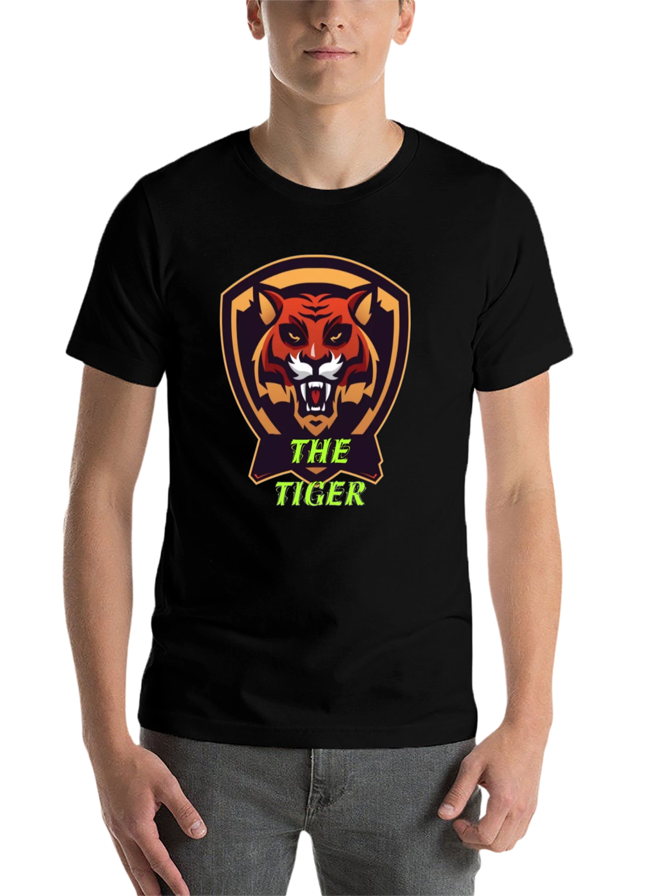 Black The Tiger Graphic Tee - Bold & Stylish view 7
