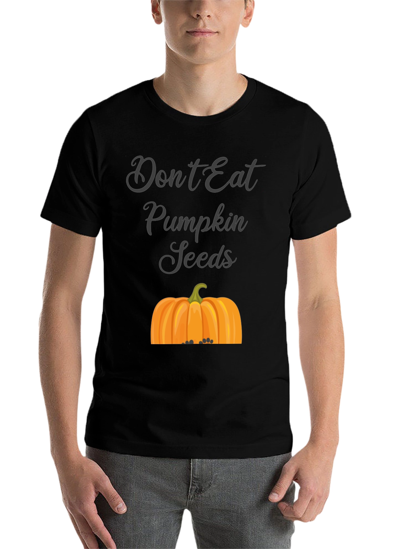 Black Don't Eat Pumpkin Seeds T-Shirt view 7