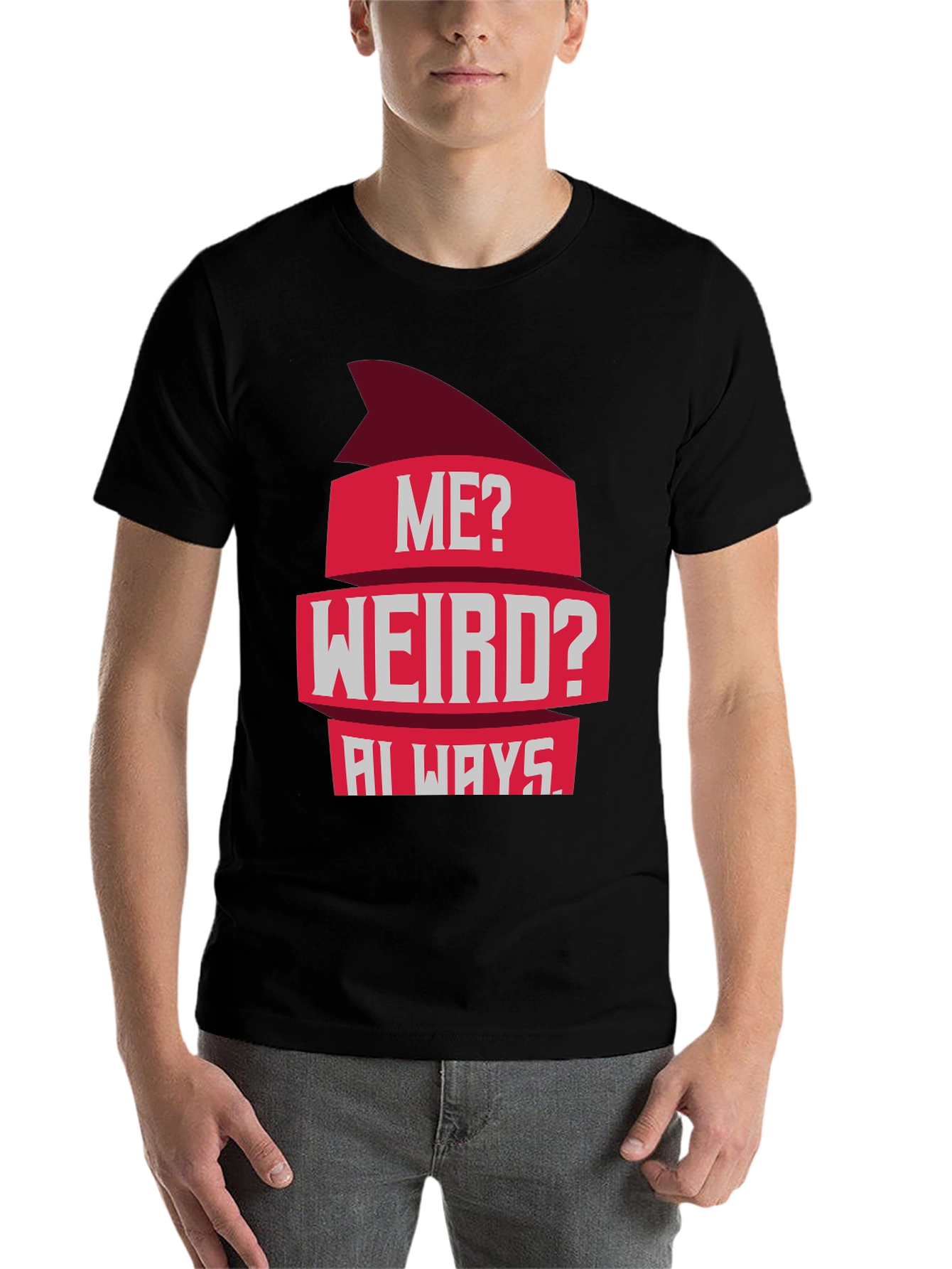 Black Me? Weird? Always! Graphic Tee - Casual Style view 7
