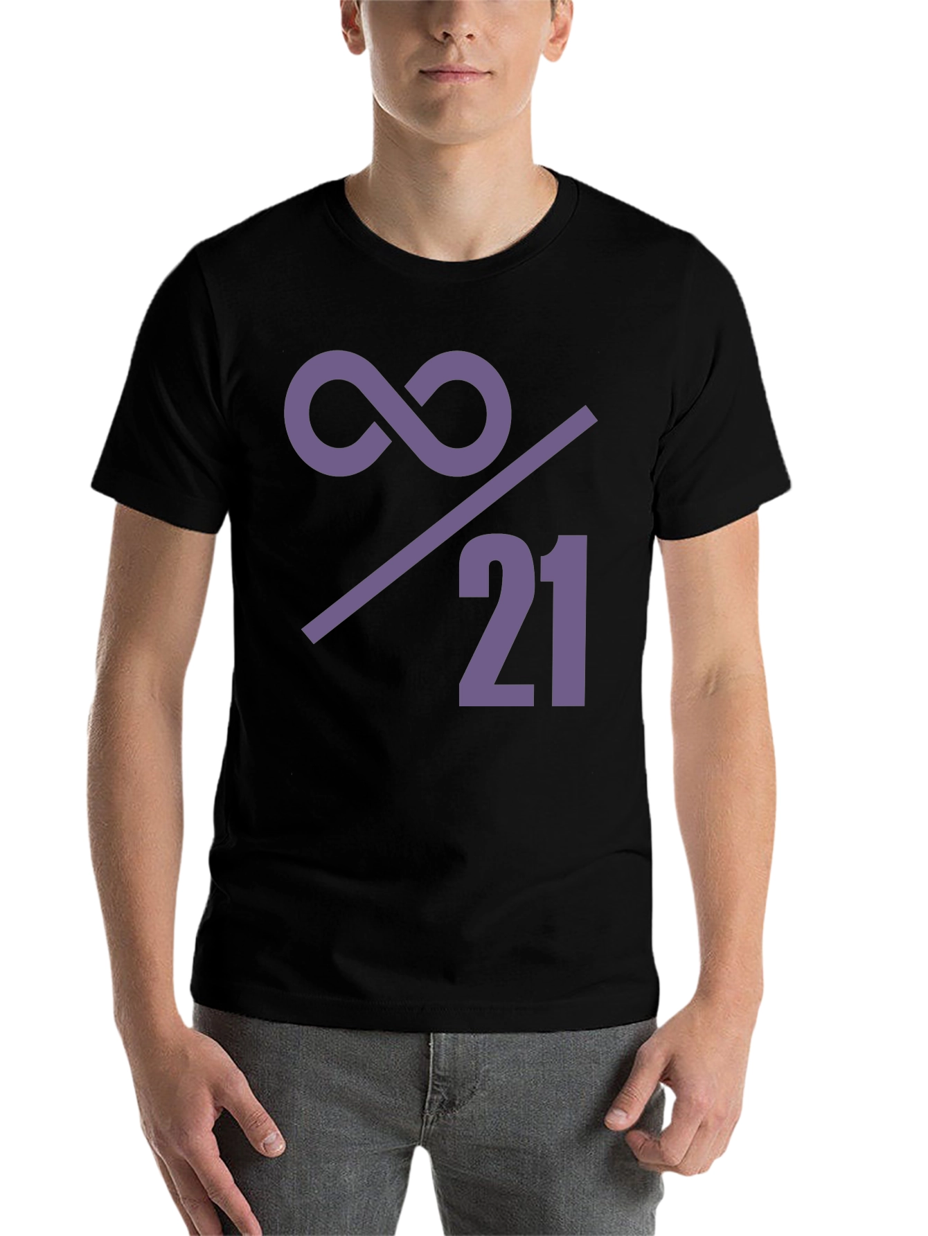 Black Infinity Over 21 Graphic Tee view 7