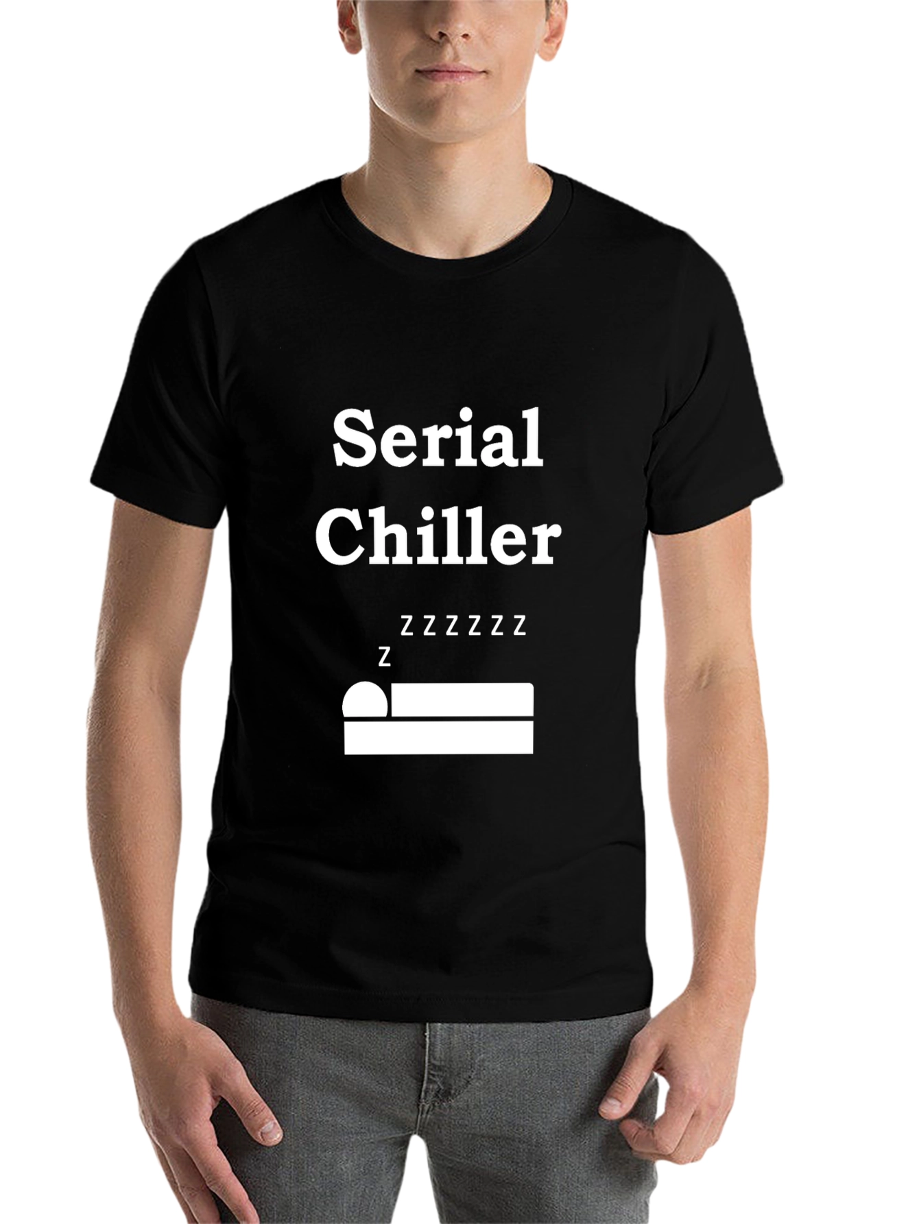 Black Serial Chiller Graphic T-Shirt - Relax & Unwind view 7