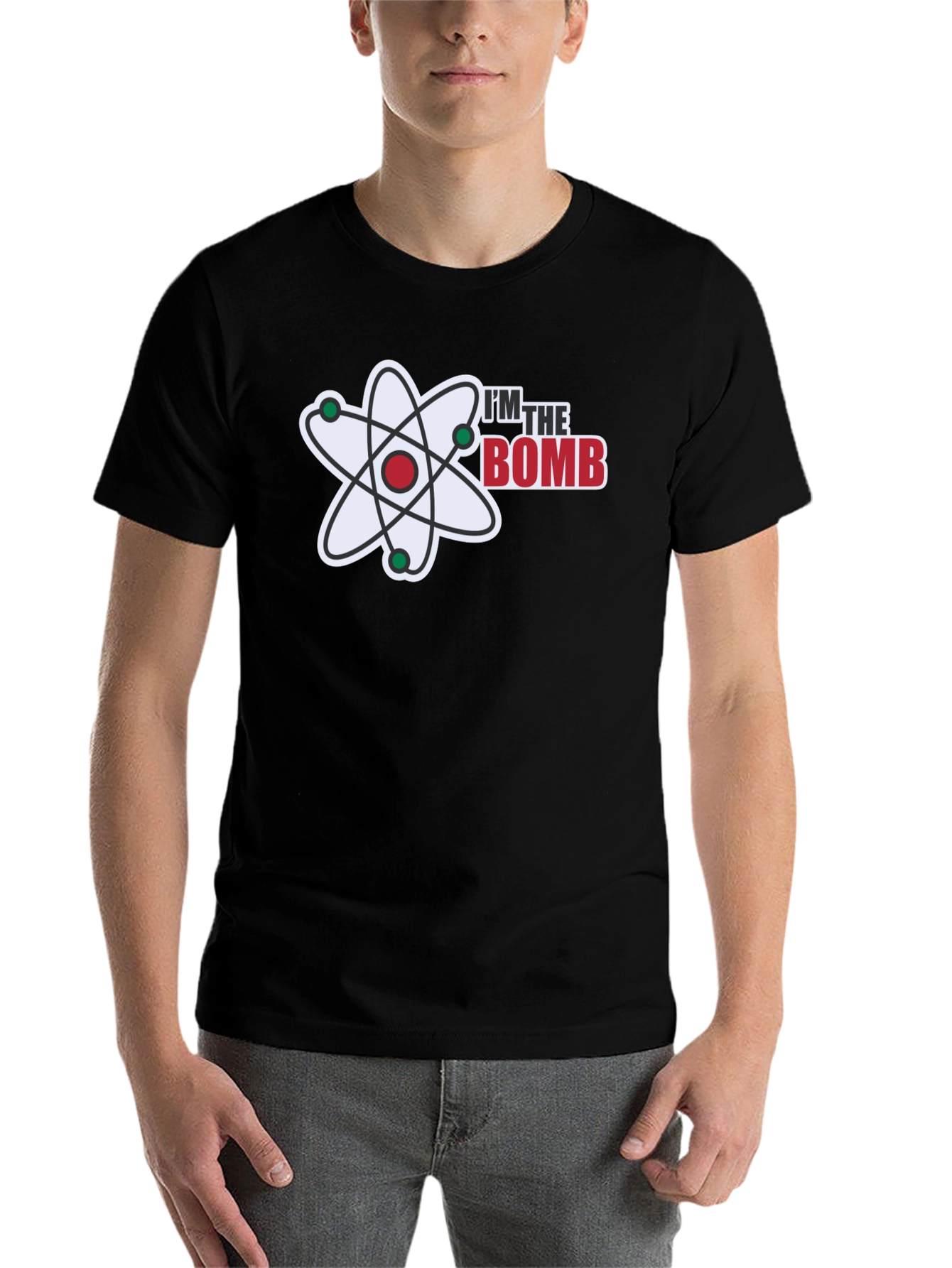 Black I'm the Bomb T-Shirt - Atomic Design view 7