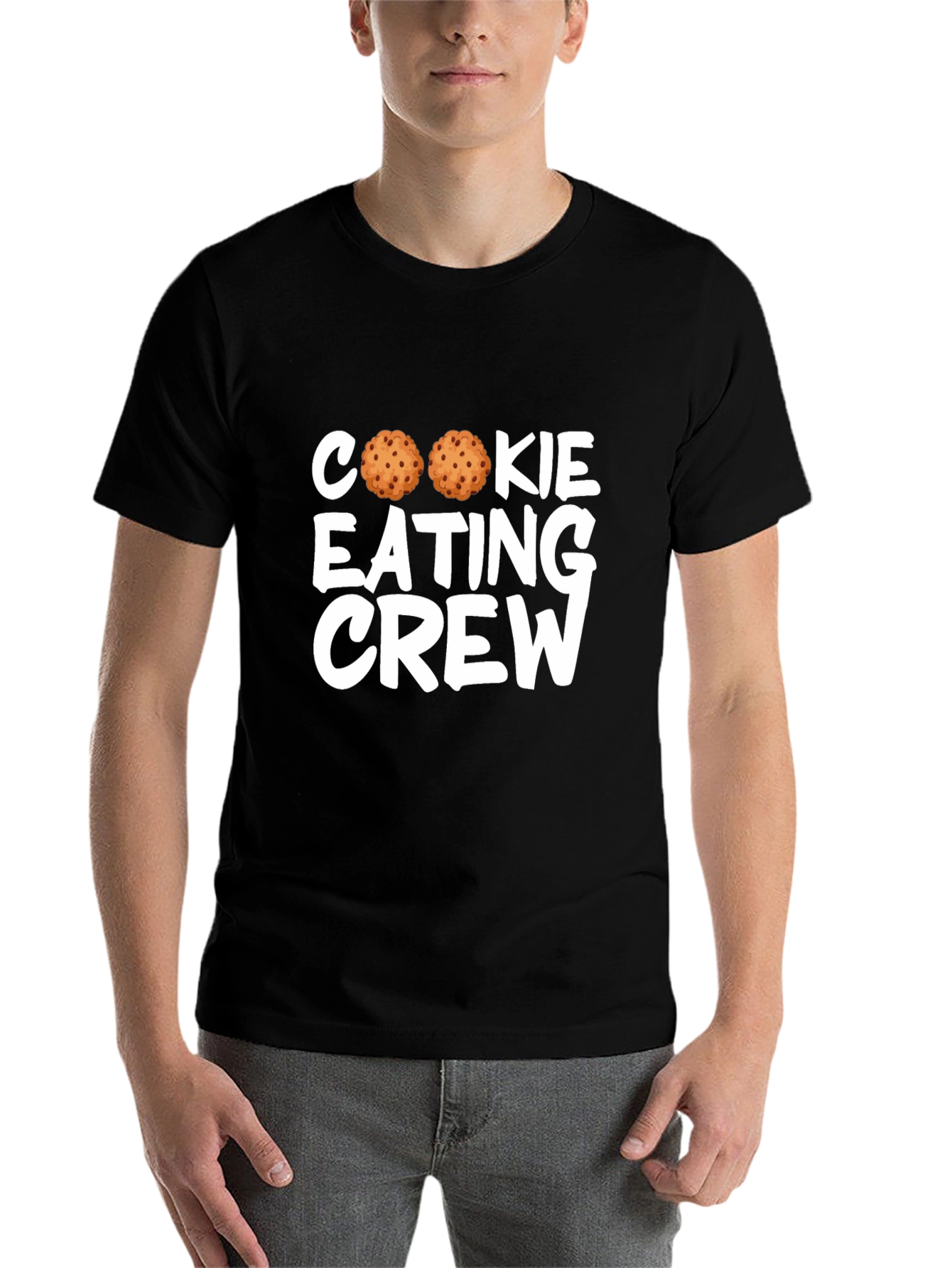 Black Cookie Eating Crew Black T-Shirt view 7