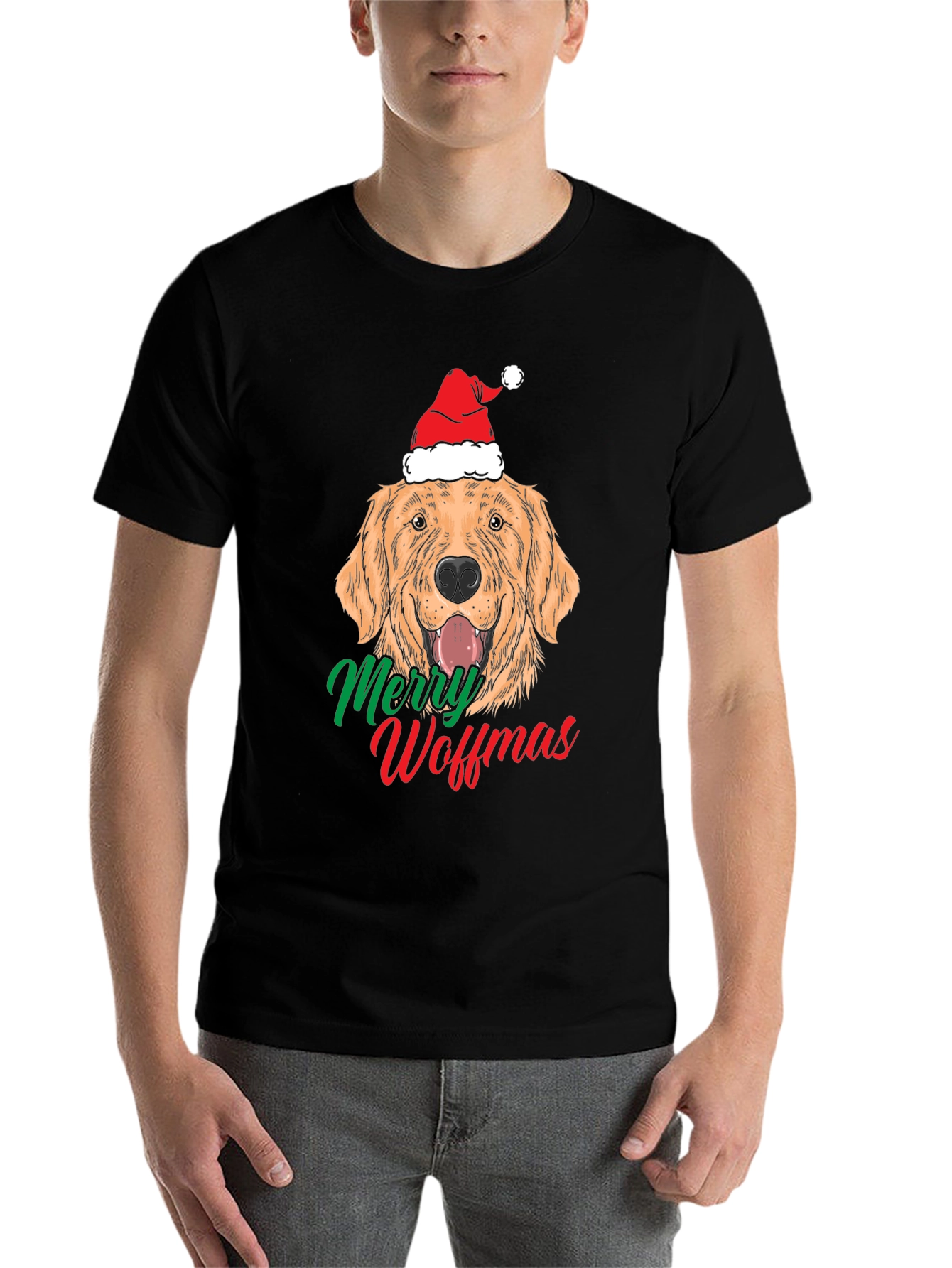 Merry Woffmas Dog Christmas T-Shirt - 7