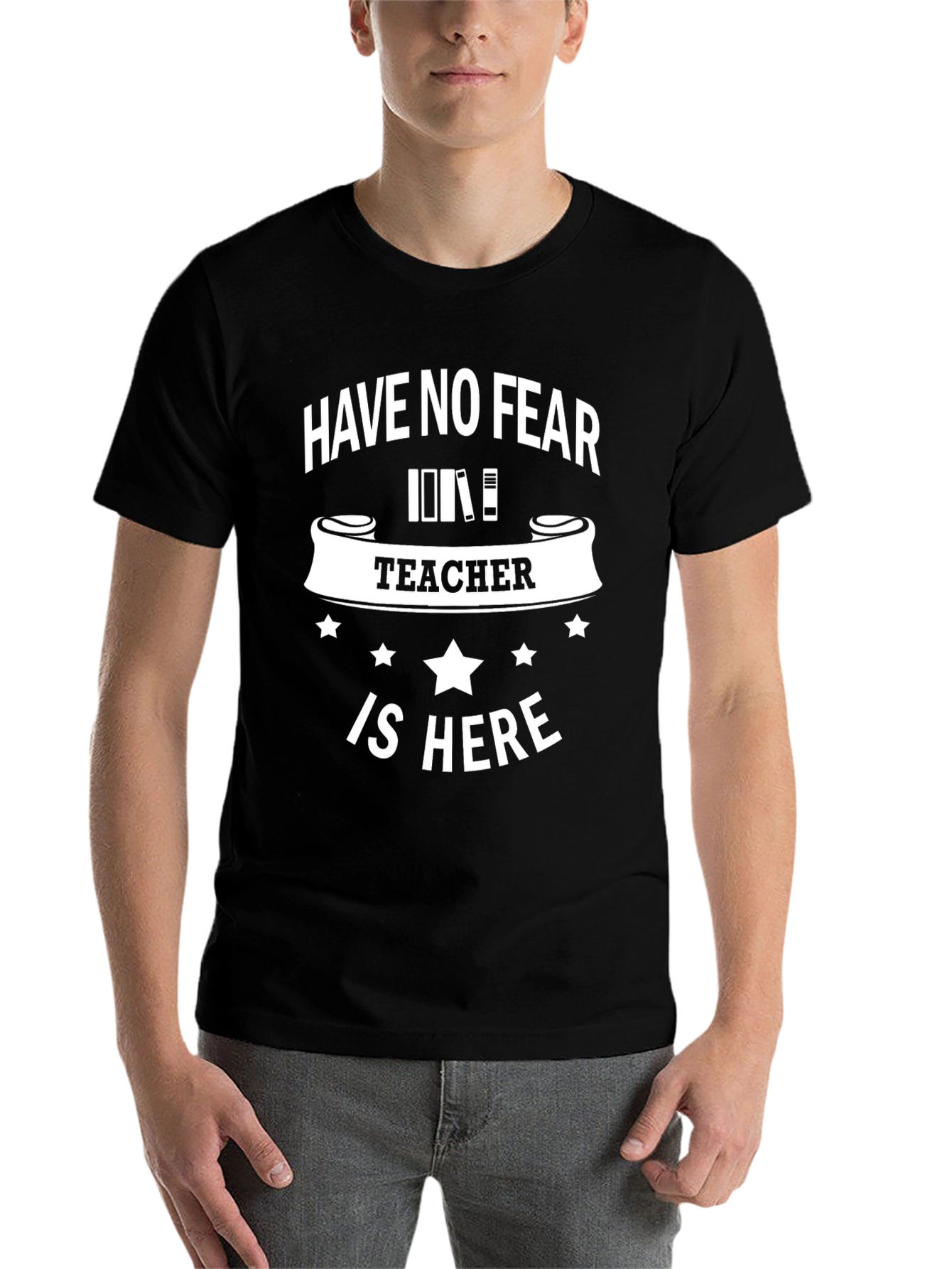 Black Have No Fear, Teacher Is Here - Graphic Tee view 7