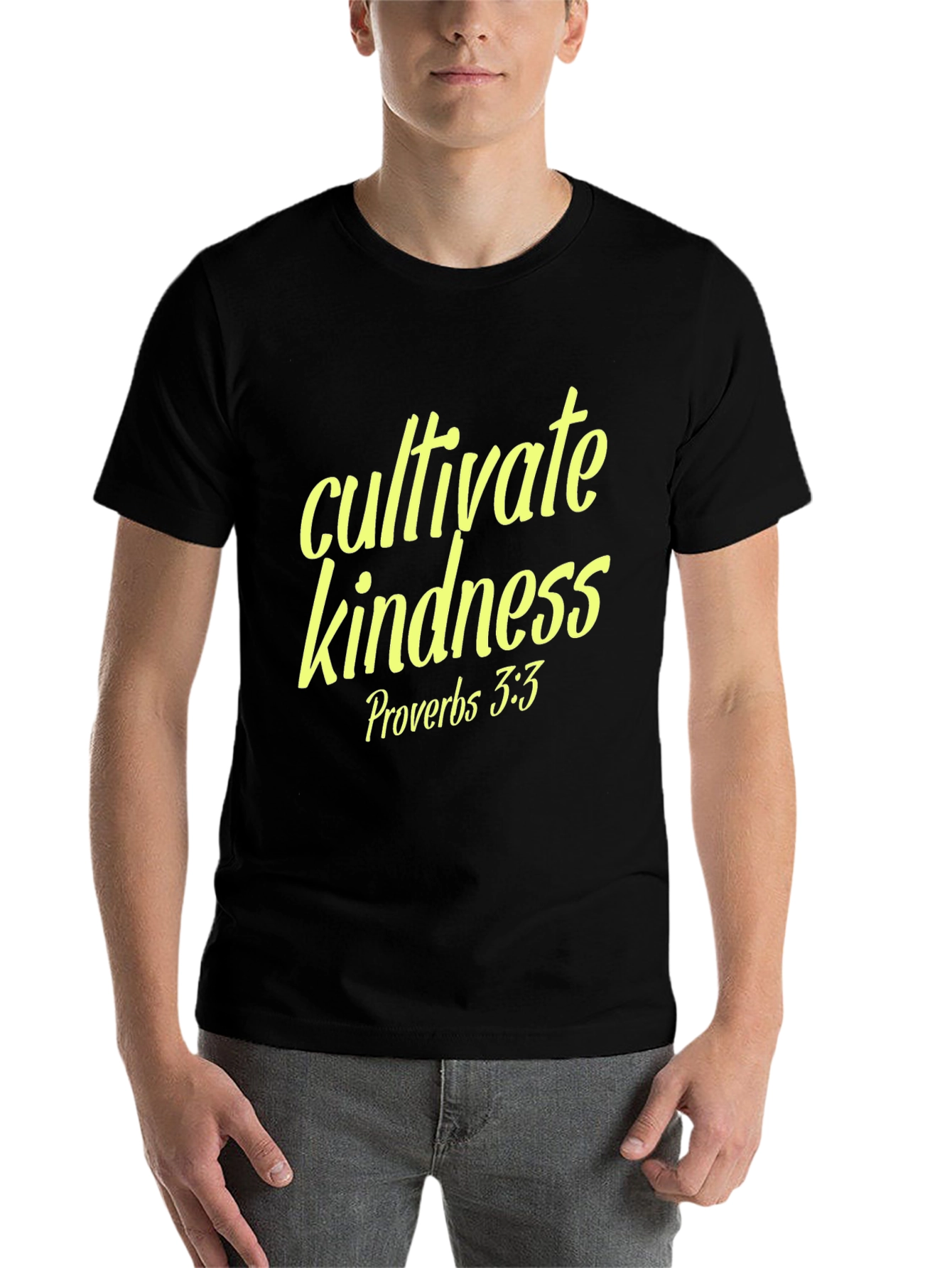 Black Cultivate Kindness Black T-Shirt view 7