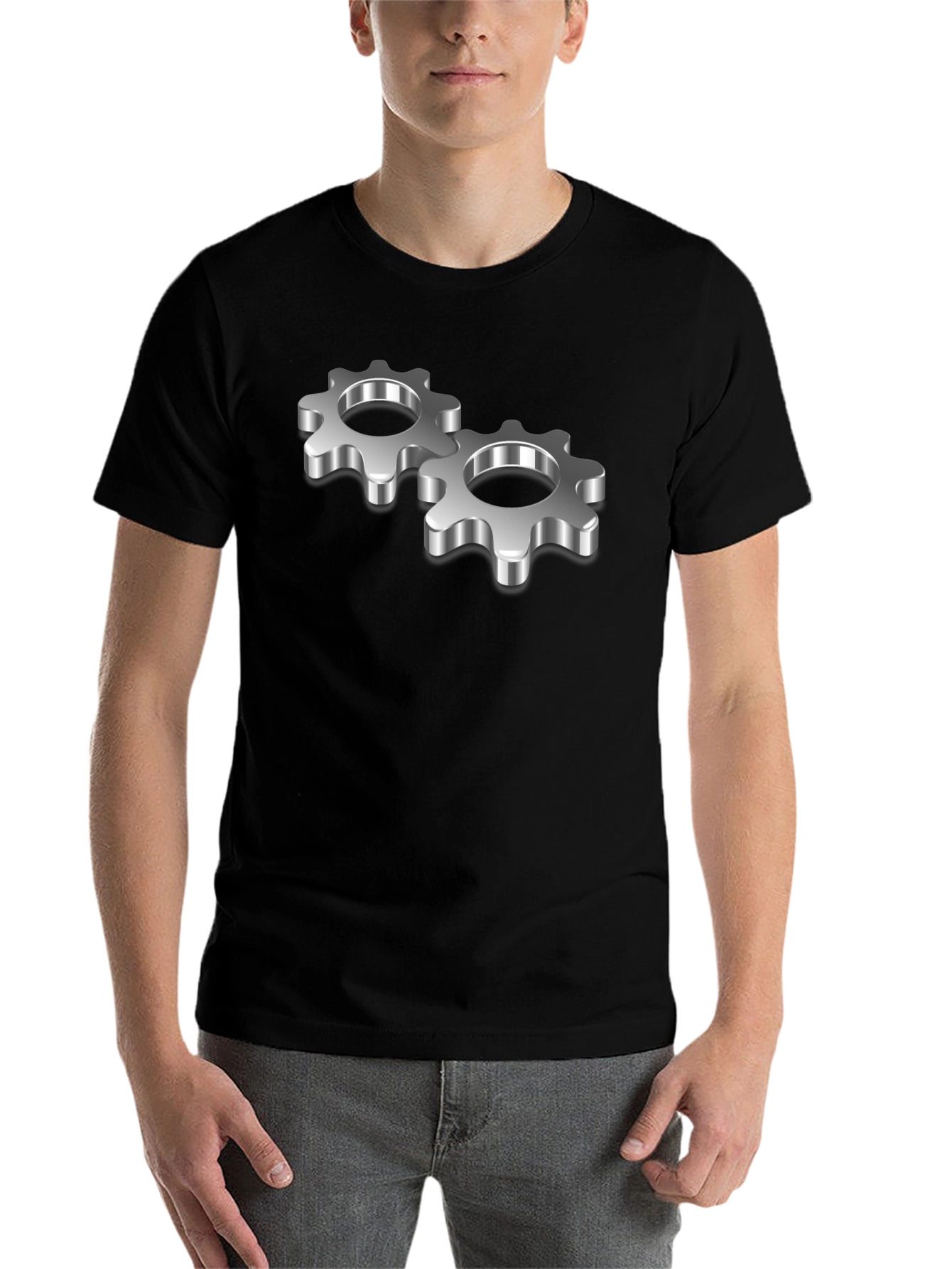 Black Gear Up Black T-Shirt view 7