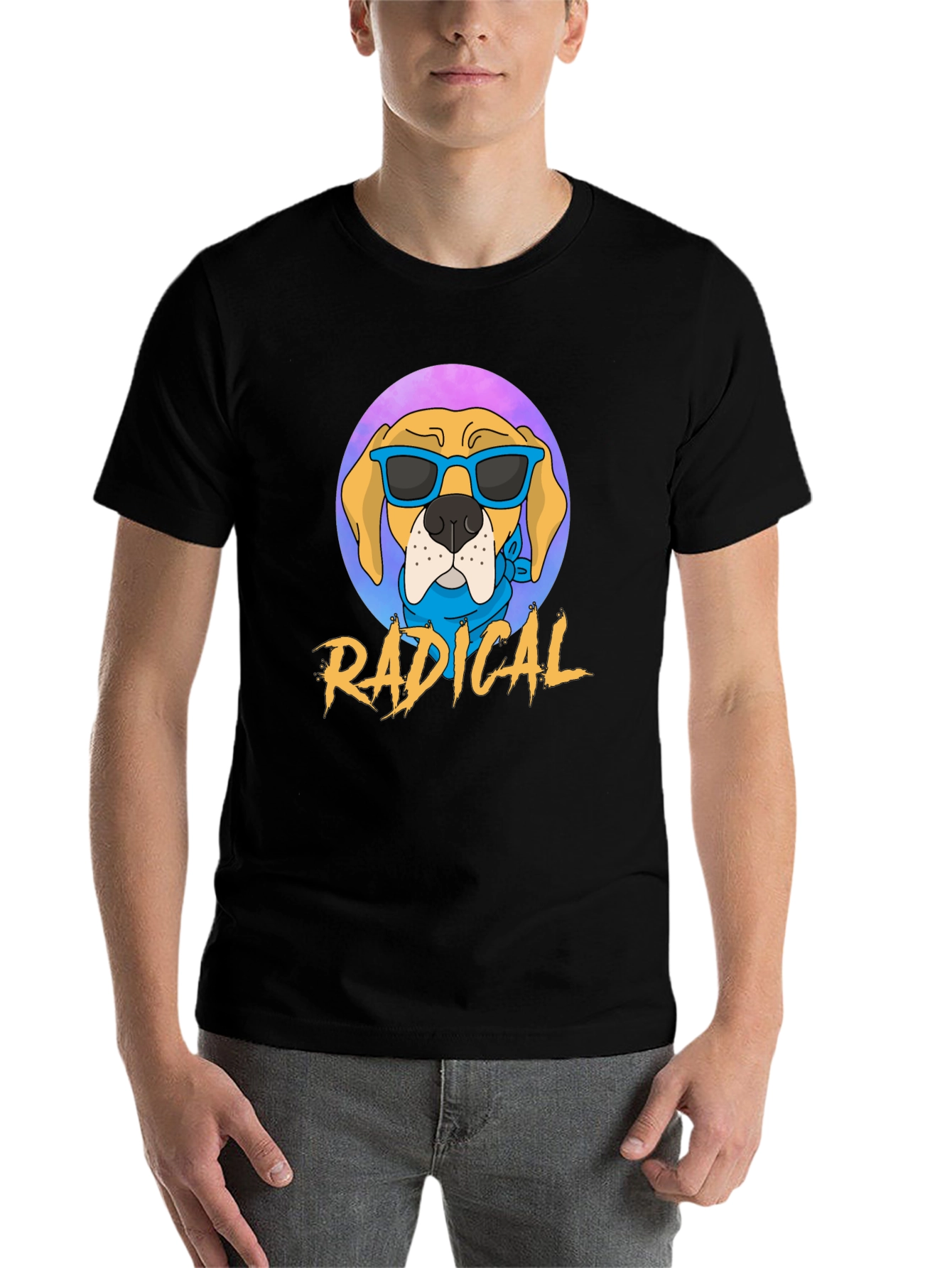Radical Dog Graphic Tee - Cool Canine Vibes! - 7
