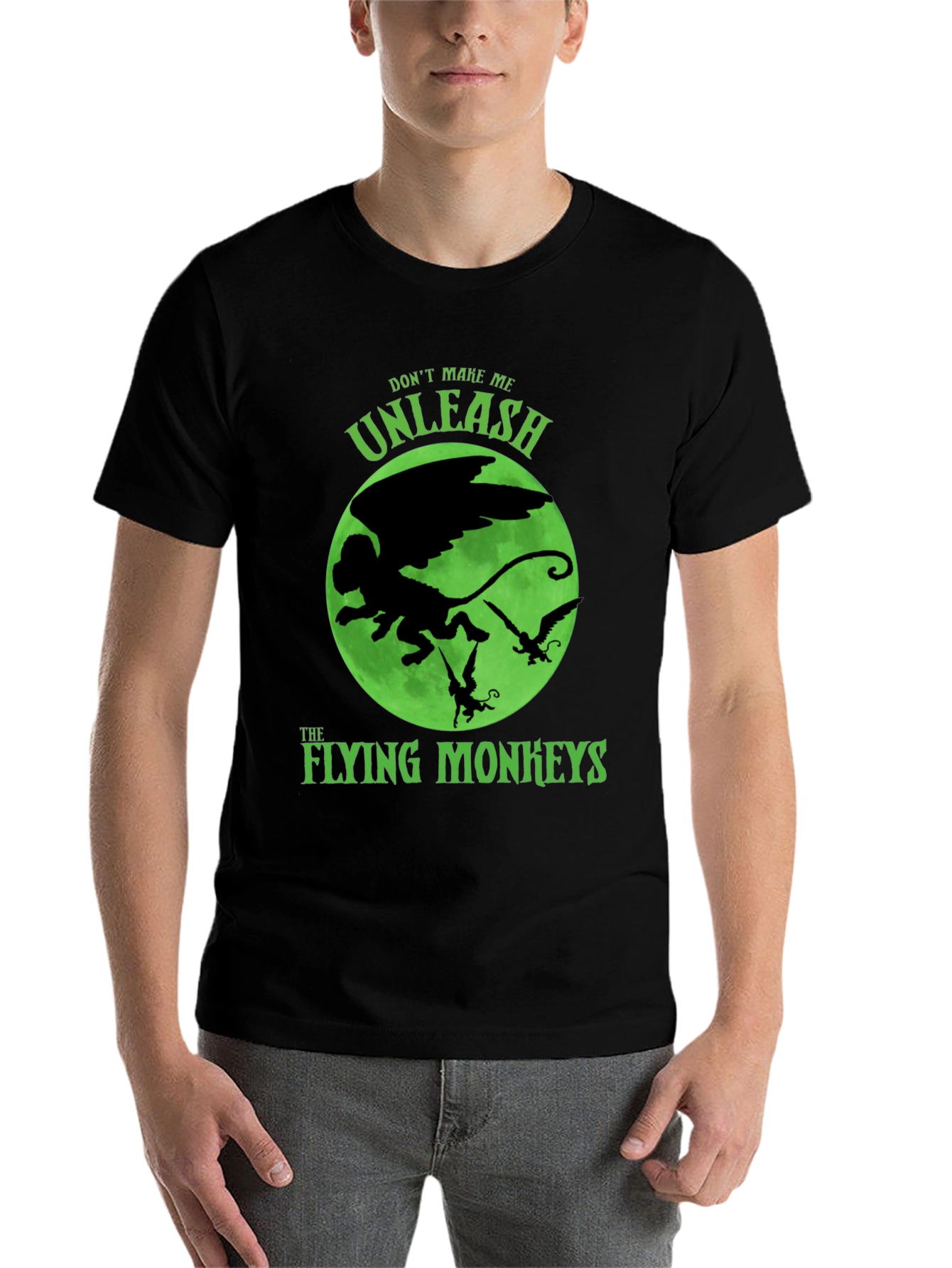 Black Flying Monkeys Graphic T-Shirt view 7