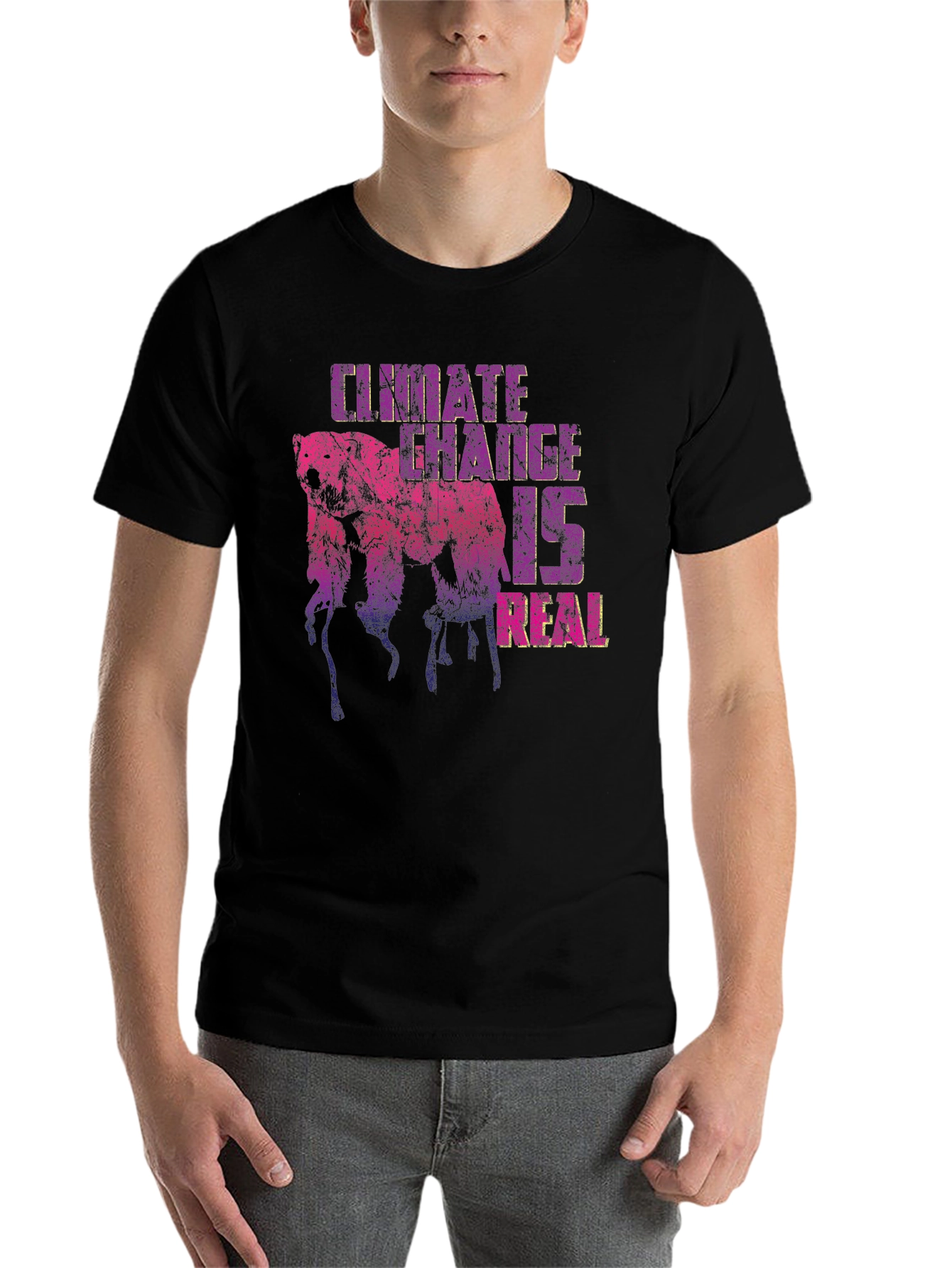 Black Climate Change Awareness Graphic Tee view 7