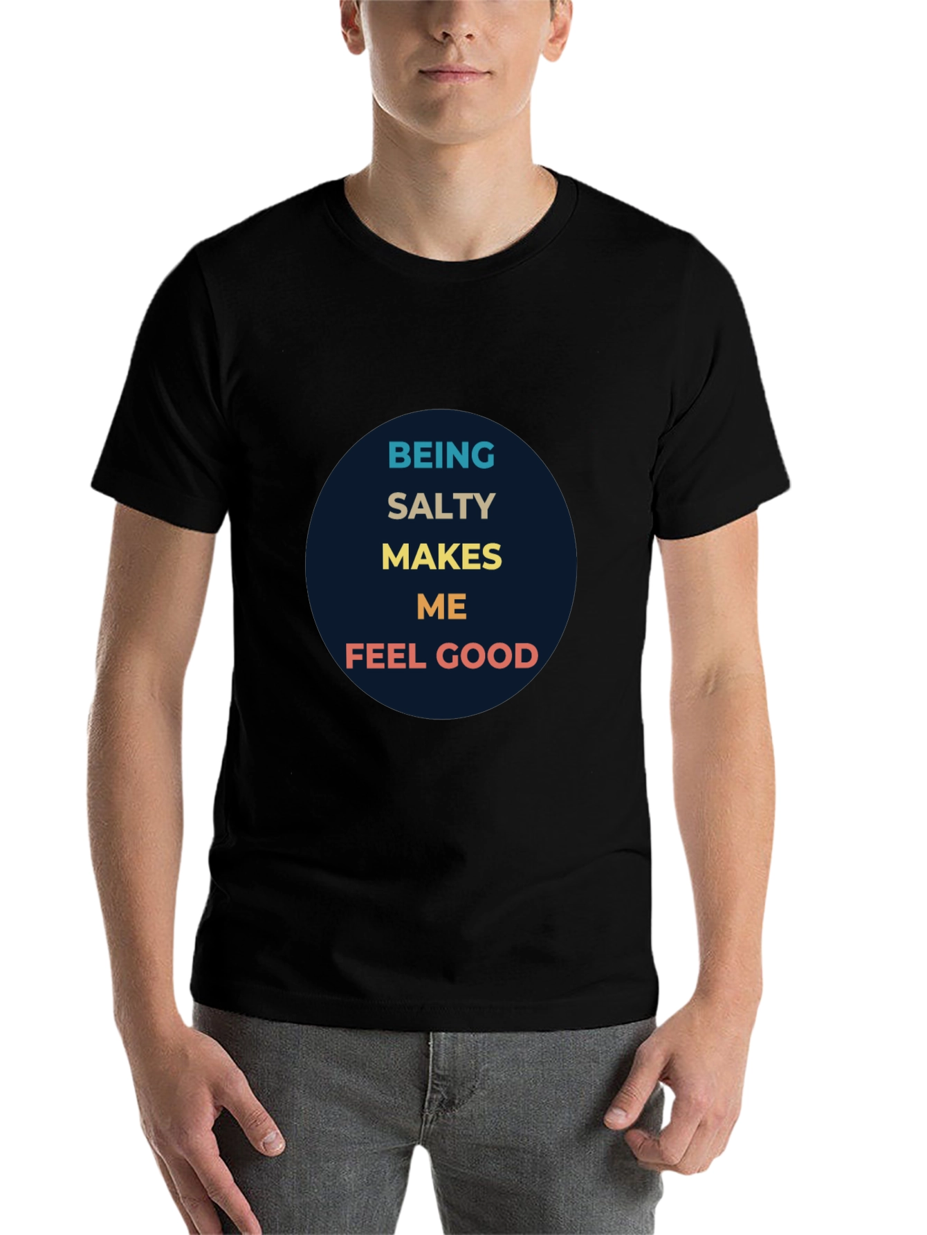 Black Being Salty Makes Me Feel Good Graphic Tee view 7