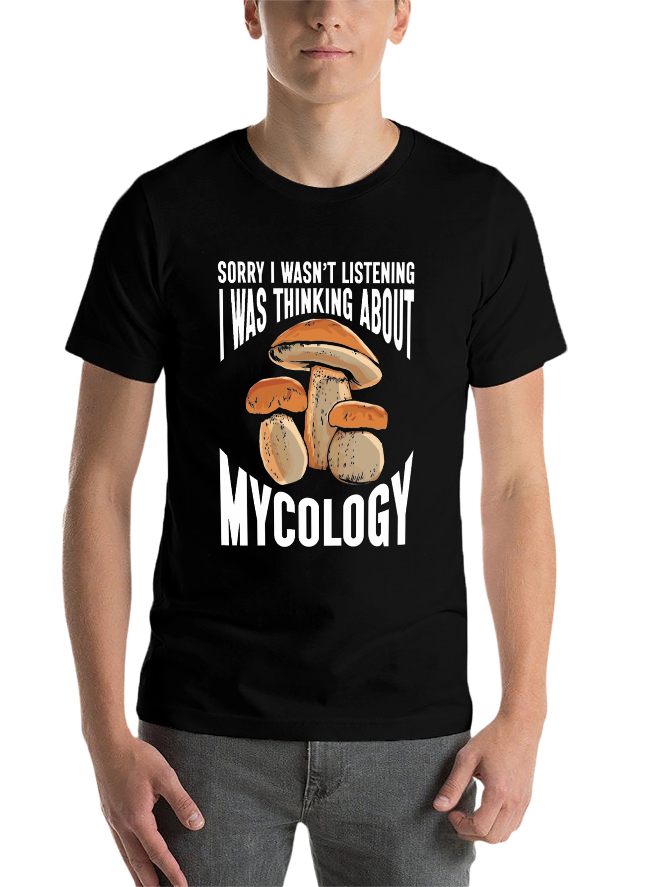 Black Mycology Thinking T-Shirt view 7