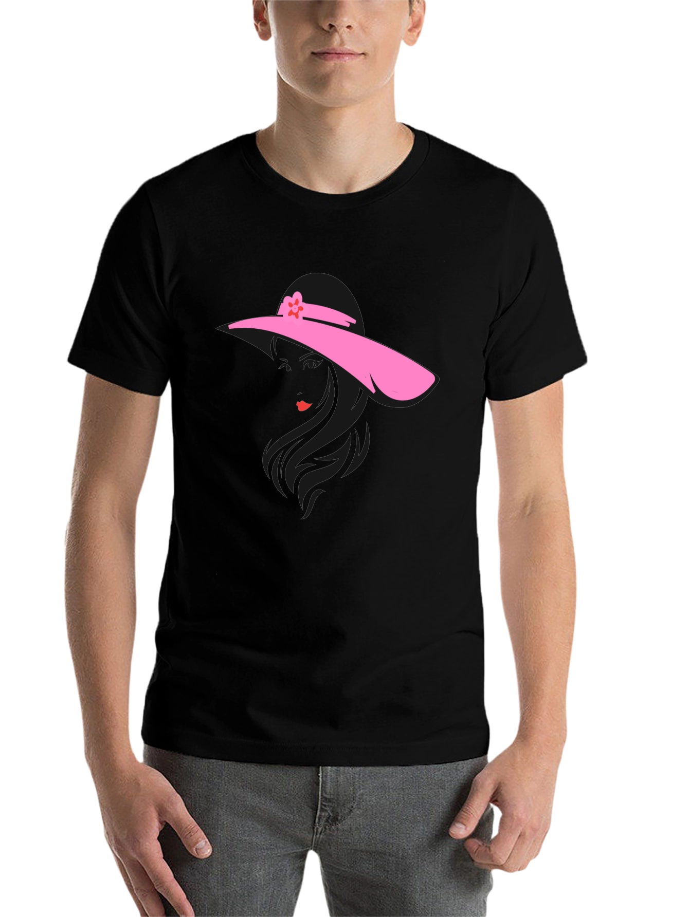 Black Stylish Silhouette T-Shirt view 7