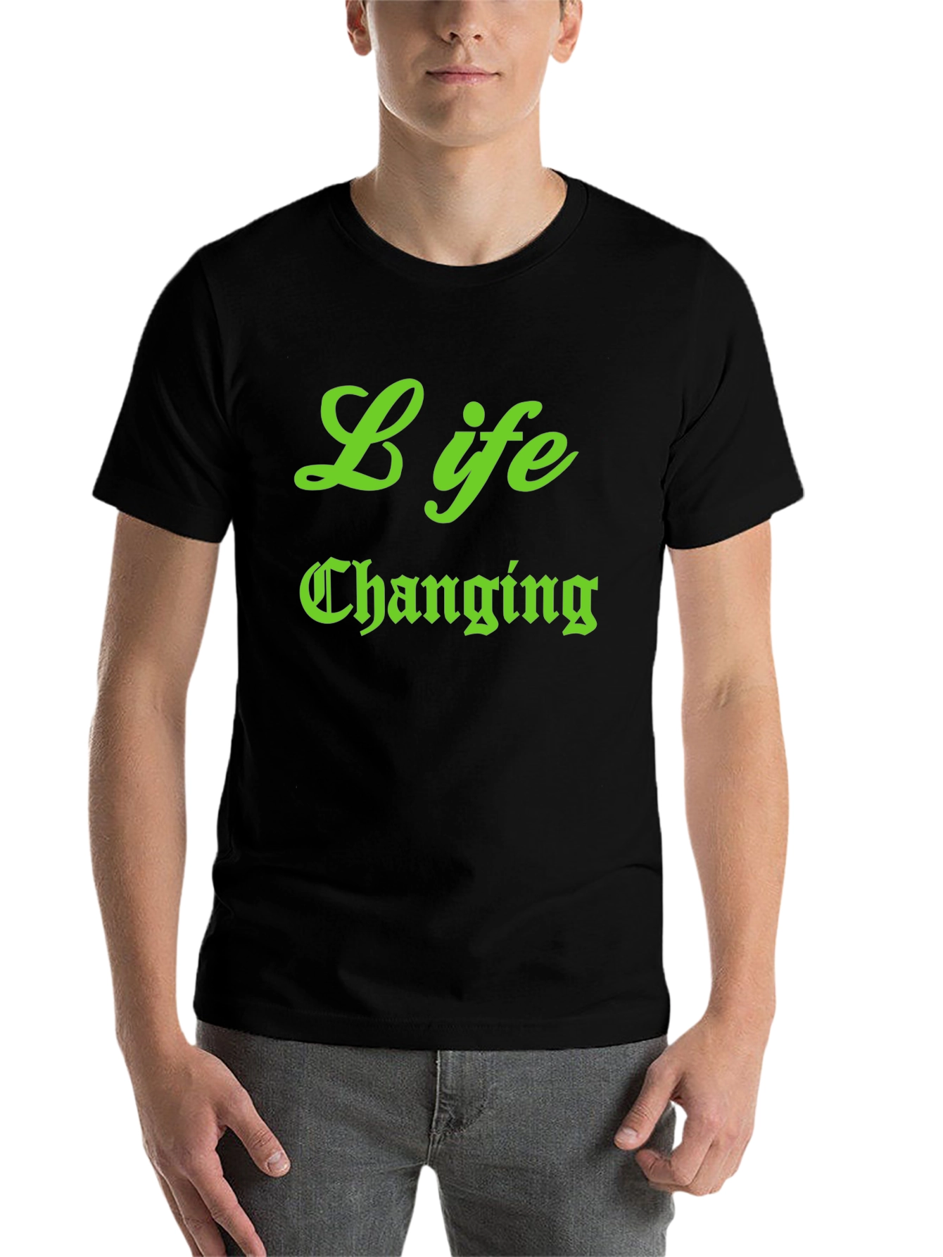 Black Life Changing Black Graphic Tee view 7