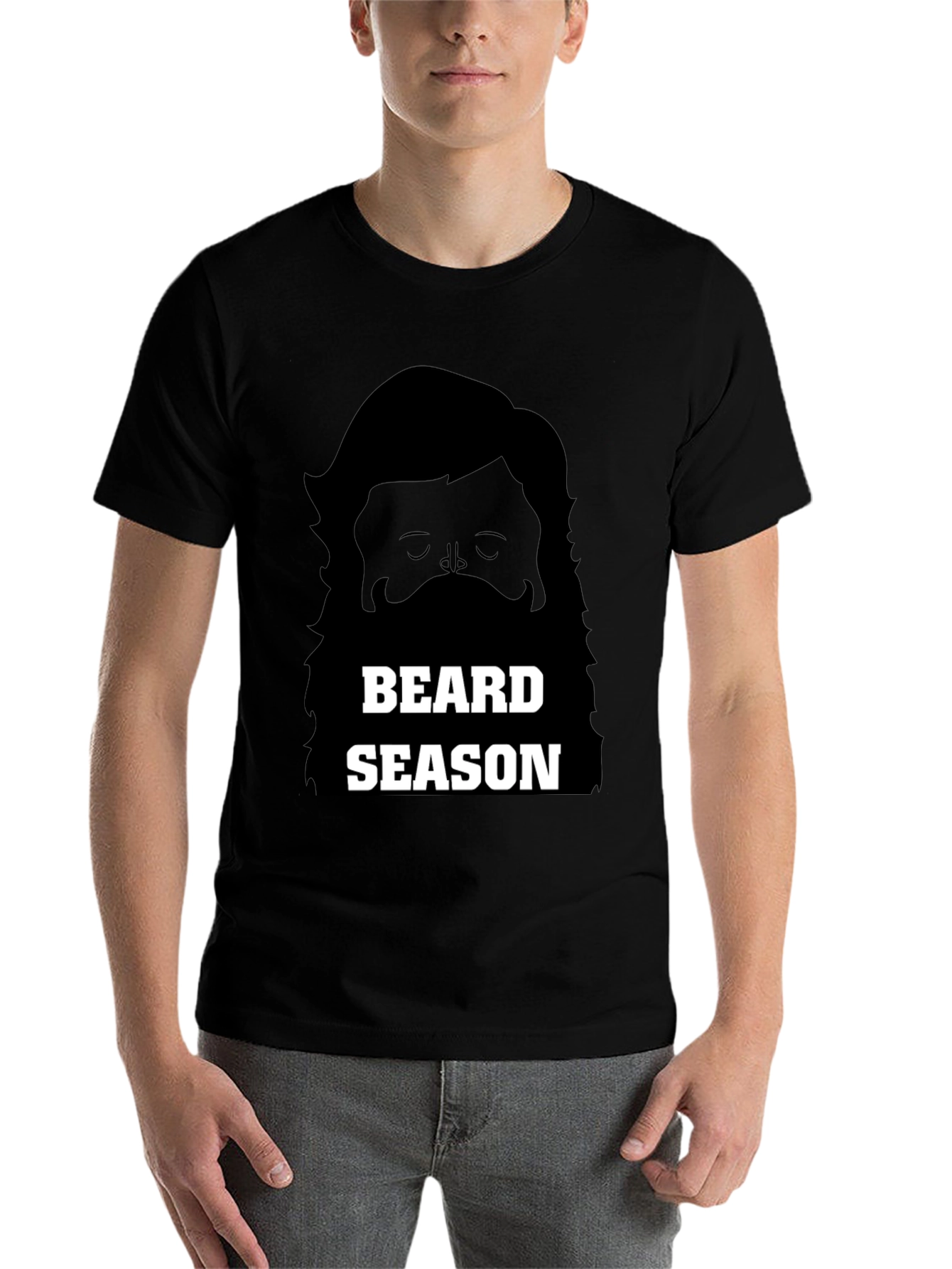 Black Beard Season Graphic Tee - Soft Cotton Unisex Shirt view 7