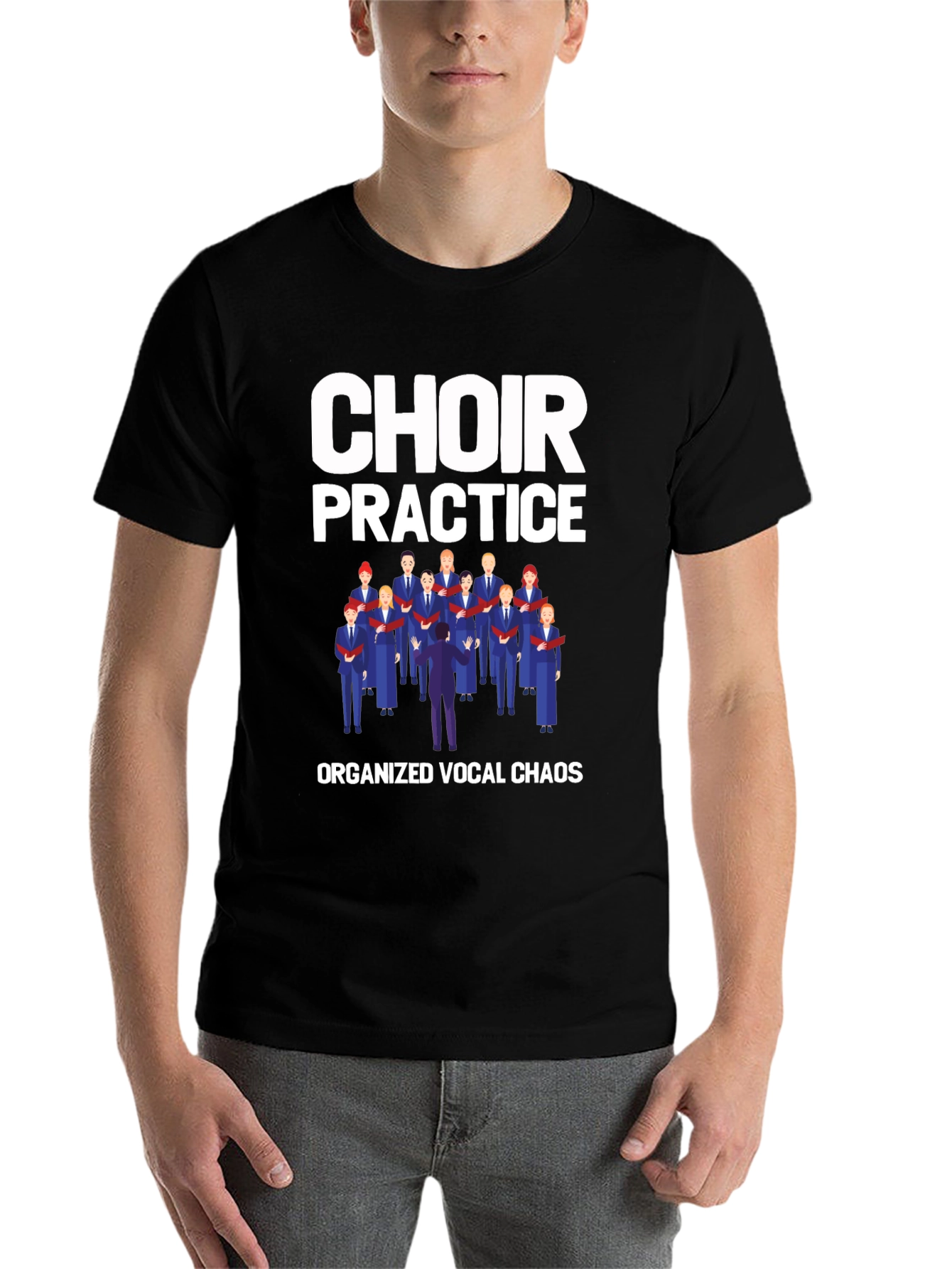 Black Choir Practice Graphic T-Shirt view 7
