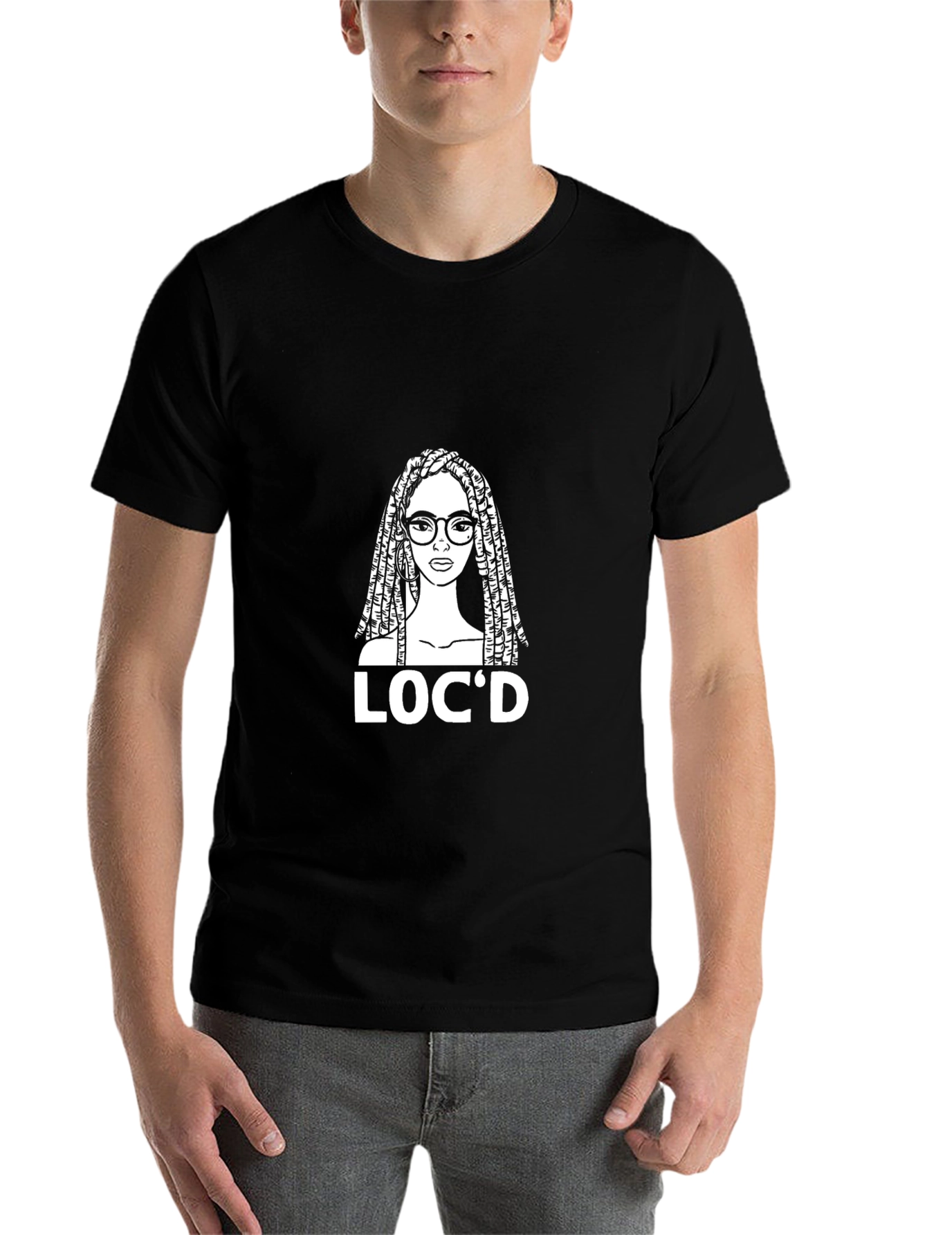 Black Loc'd T-Shirt - Black Graphic Tee view 7