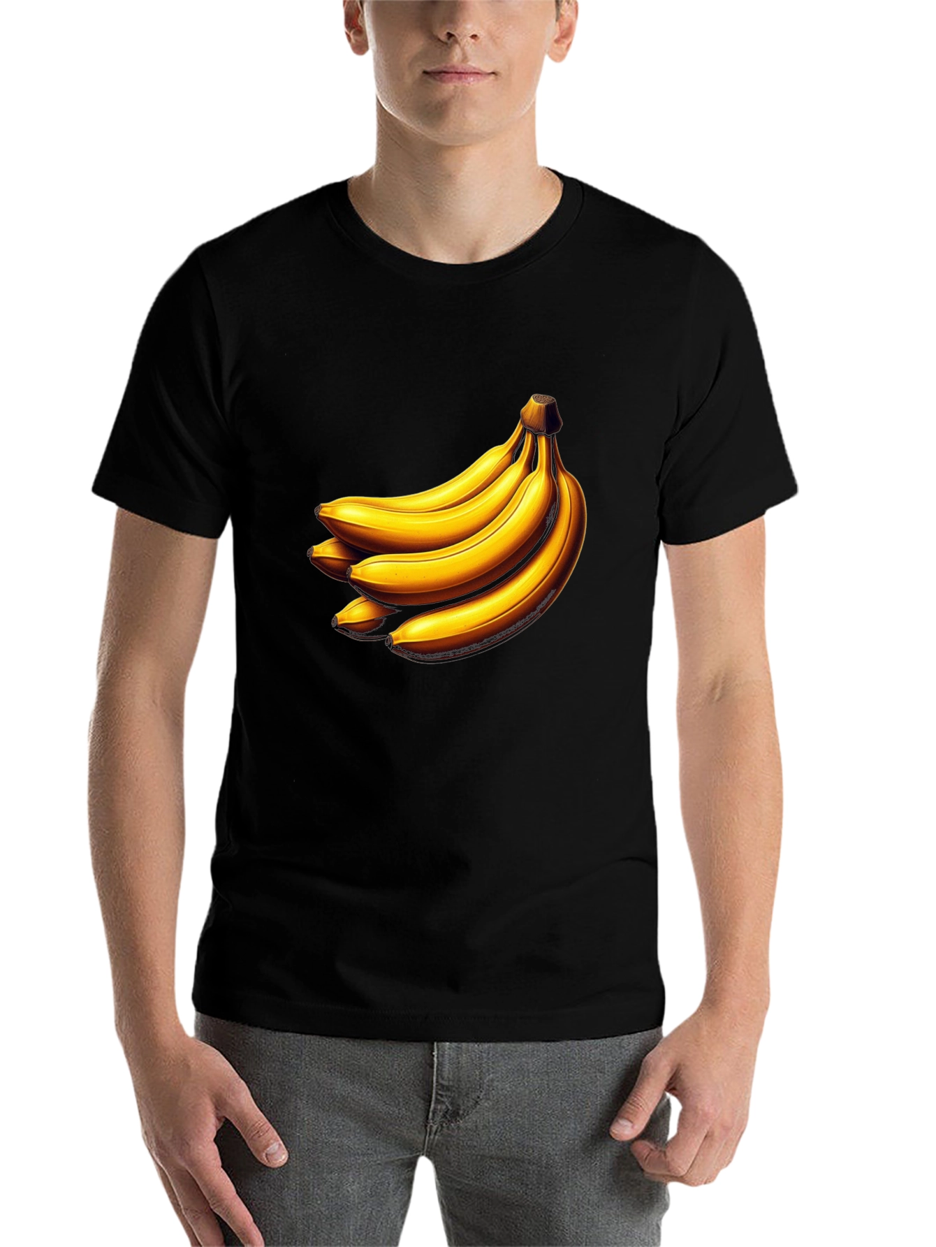 Black Banana Graphic Tee - Unique Fruit Design view 7