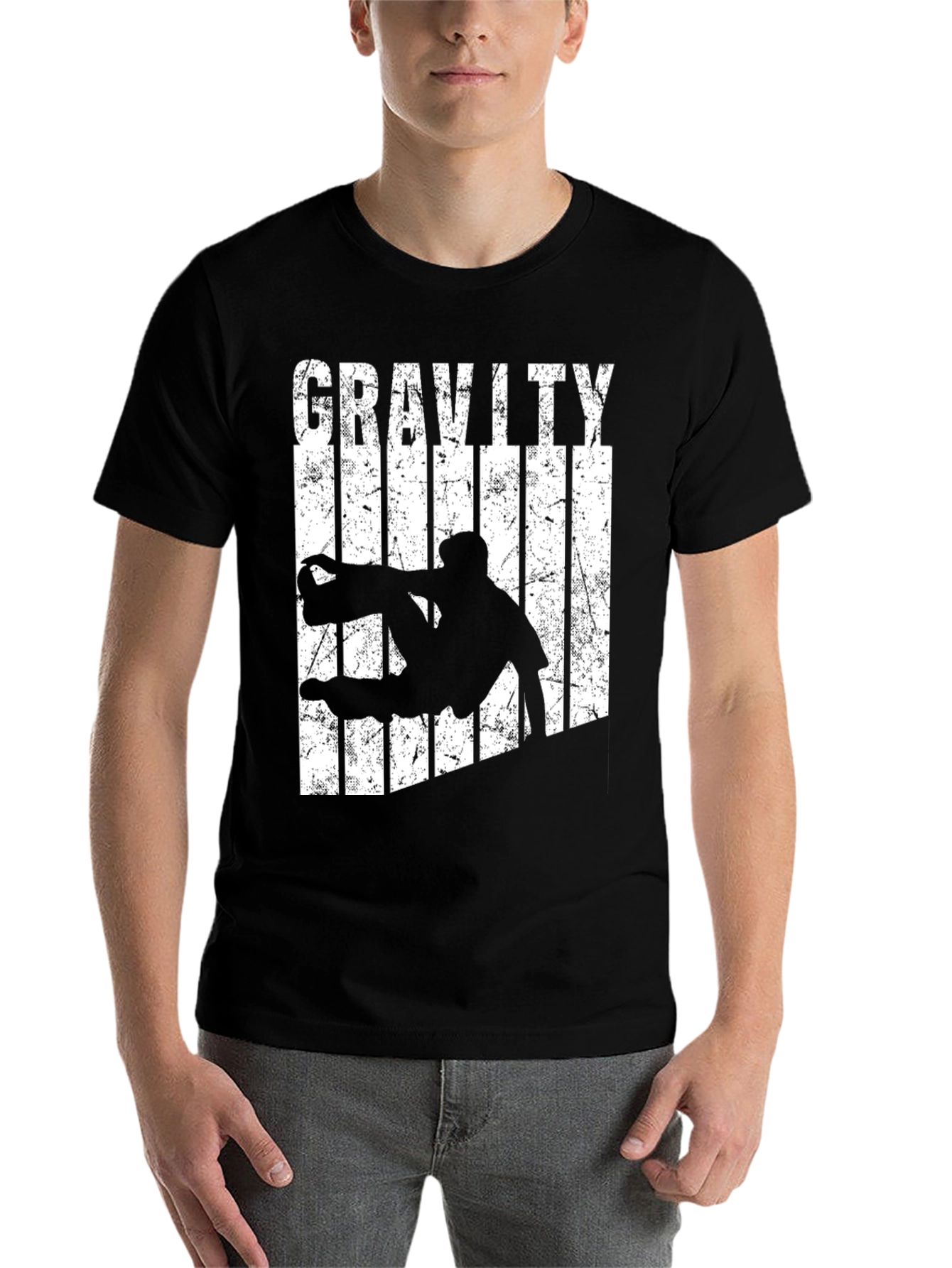 Black Gravity Defying Black T-Shirt view 7