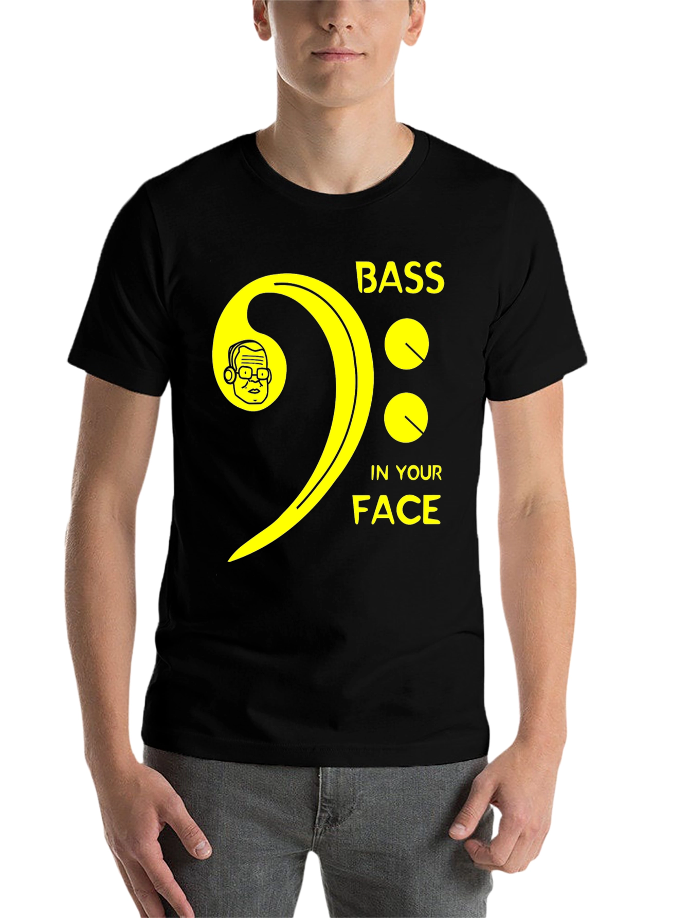 Black Bass In Your Face Graphic T-Shirt view 7