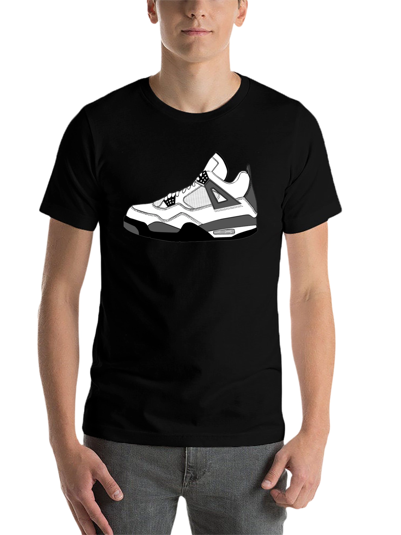Sneaker Graphic T-Shirt - Black - 7