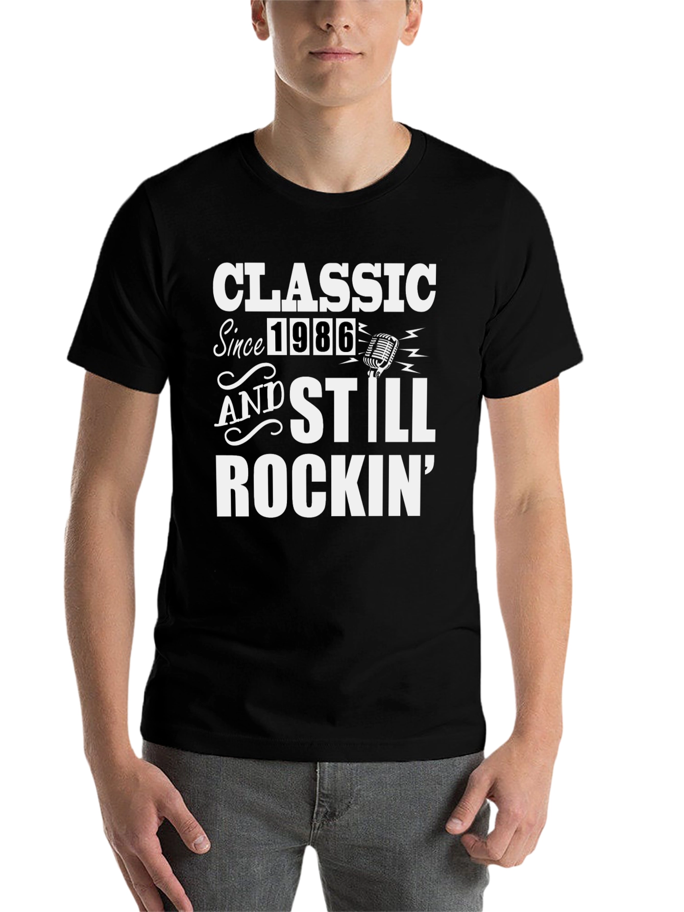Black Classic Since 1986 Men's T-Shirt view 7