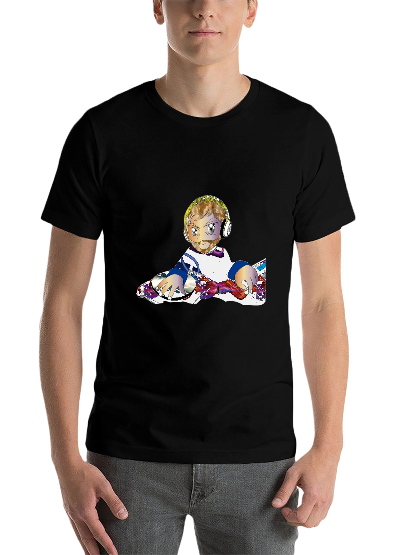 DJ Anime Graphic T-Shirt - 7