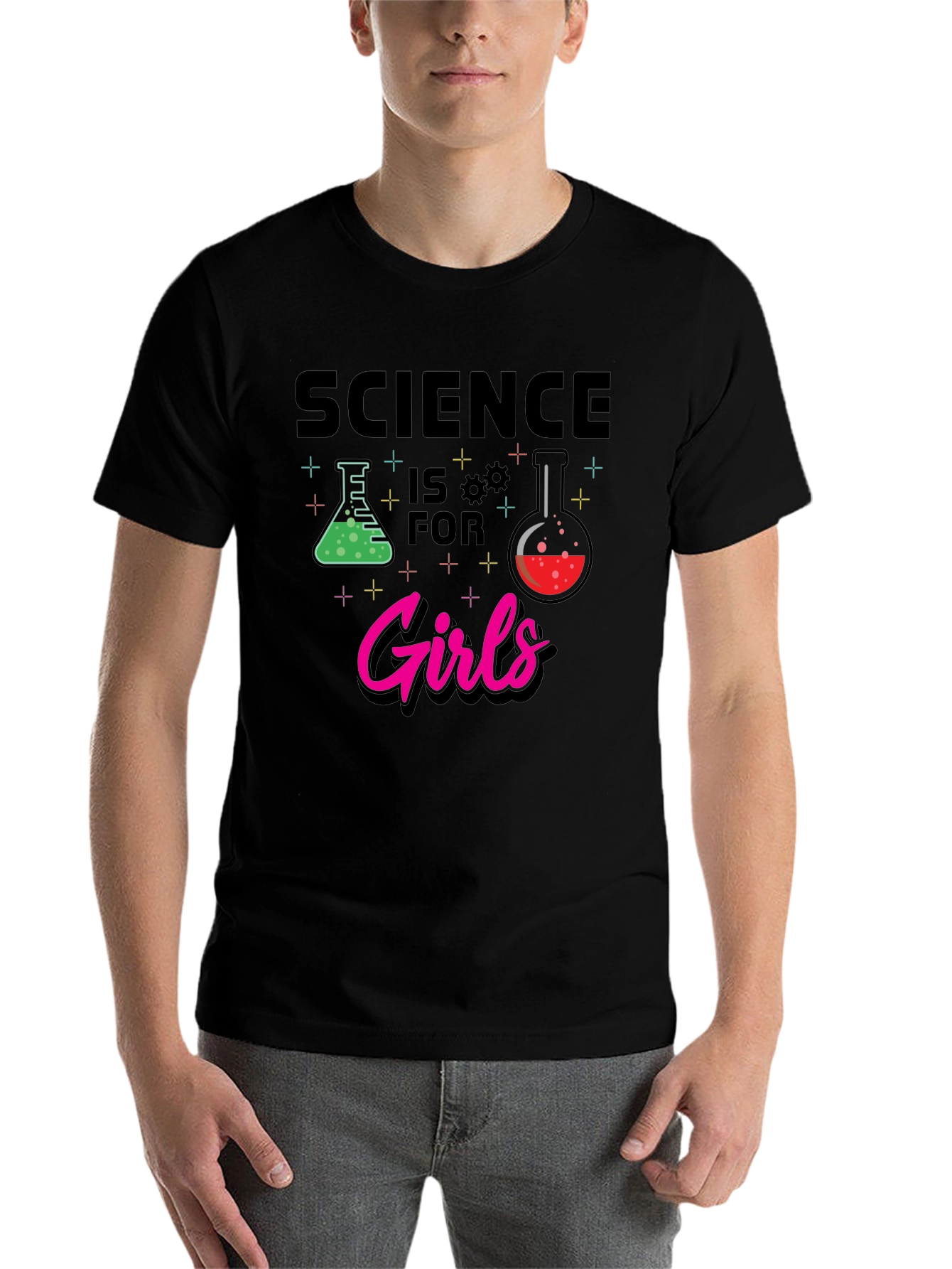 Black Science is for Girls T-Shirt view 7