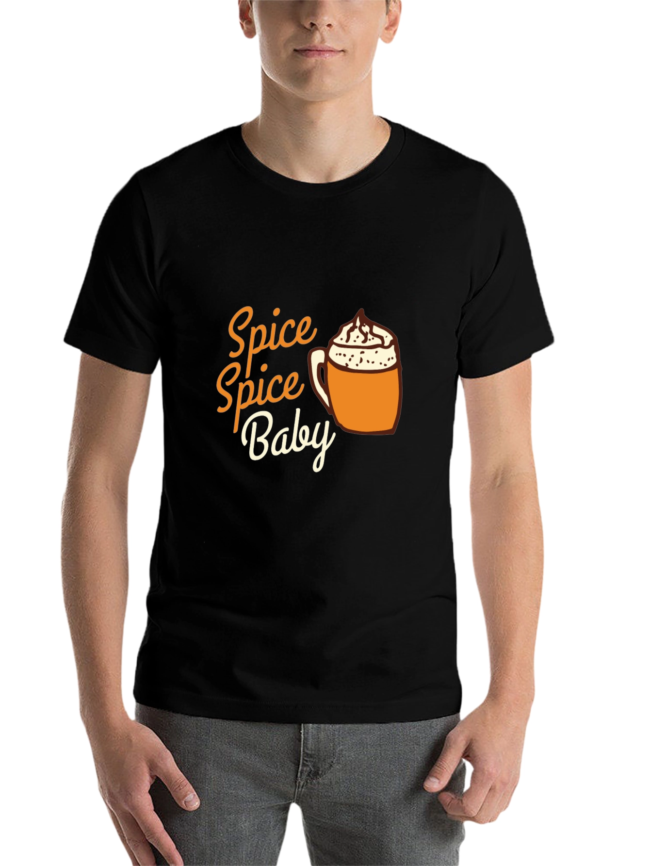 Black Spice Spice Baby Tee - Pumpkin Latte Season view 7