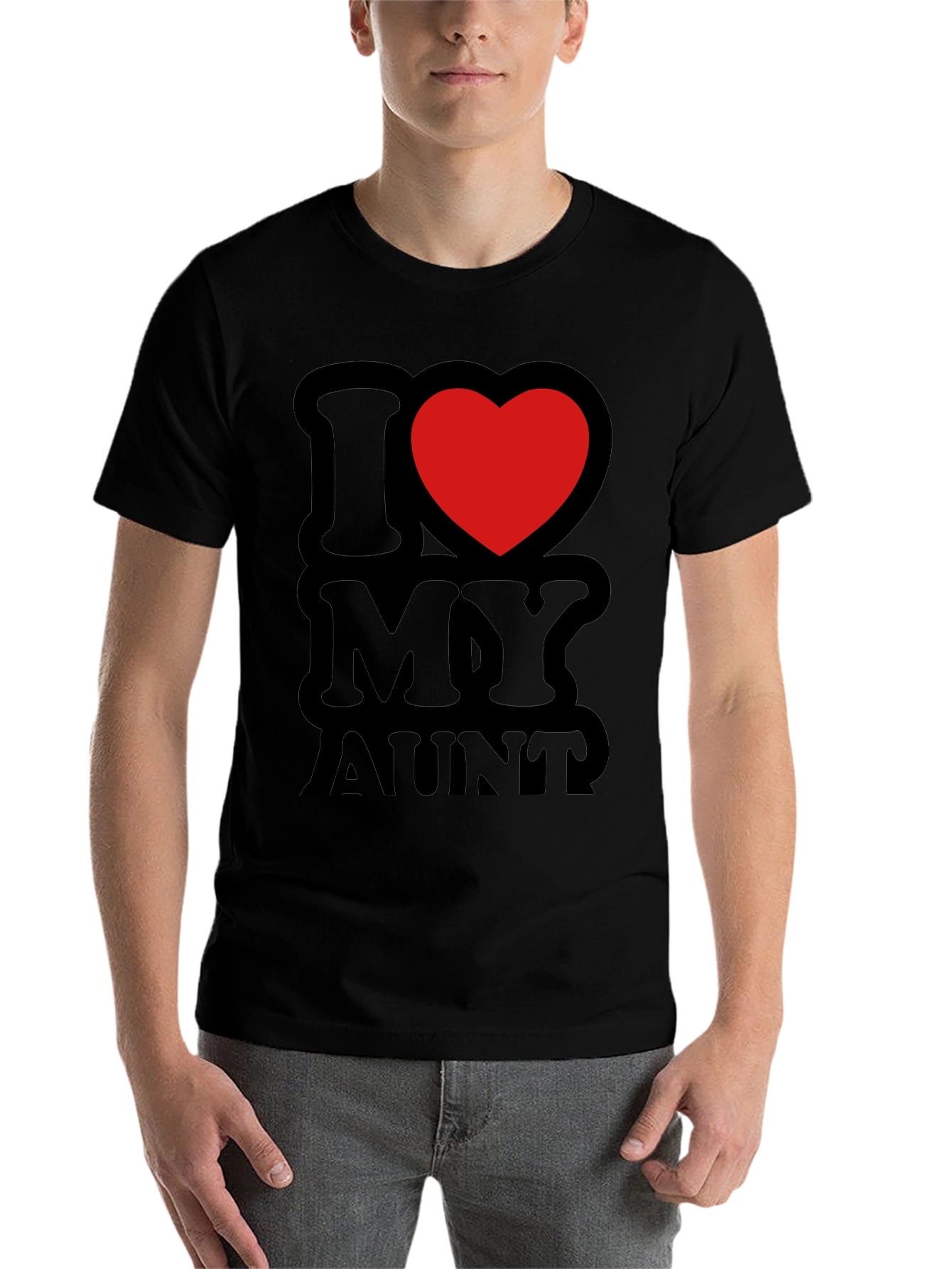 Black I Heart My Aunt T-Shirt - Black view 7