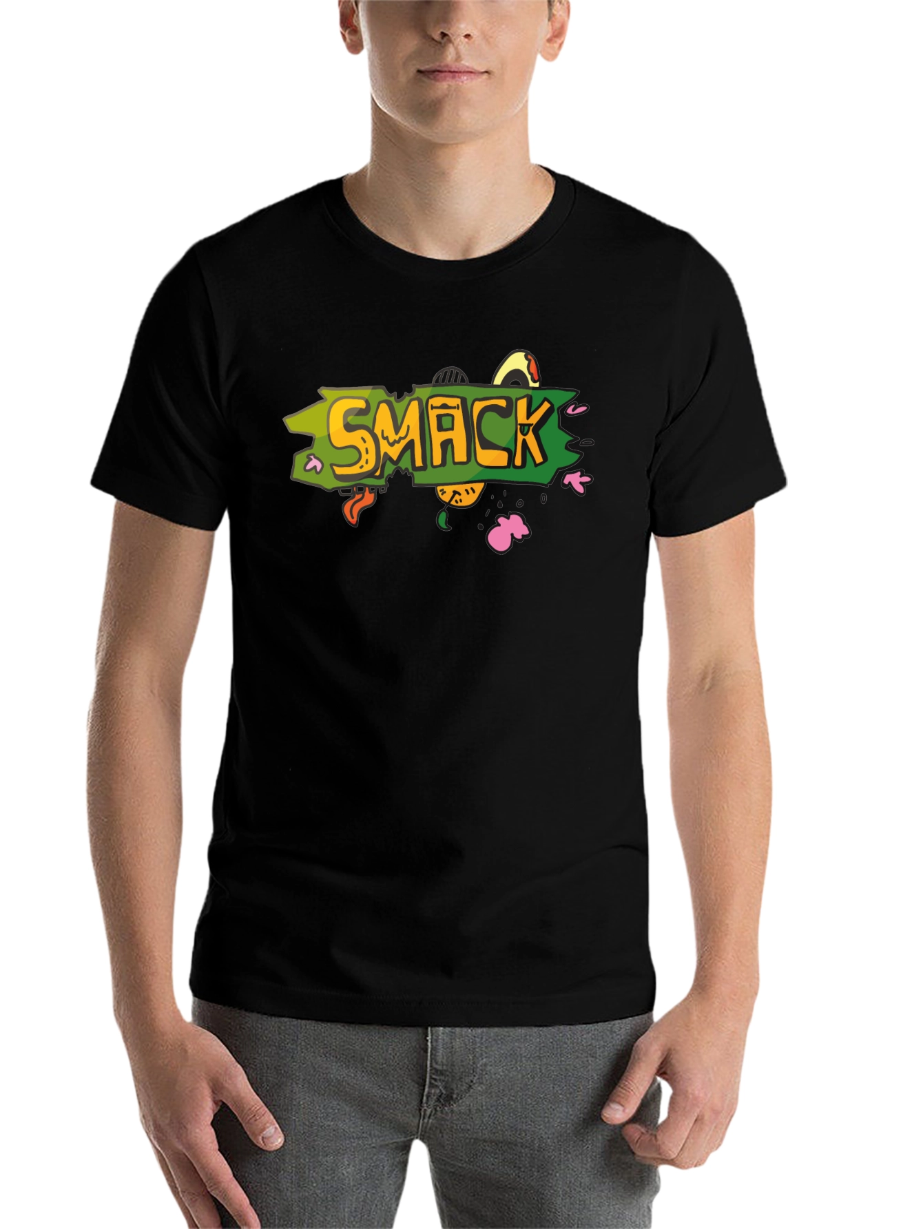 Black Smack Graphic Tee - Bold & Unique! view 7