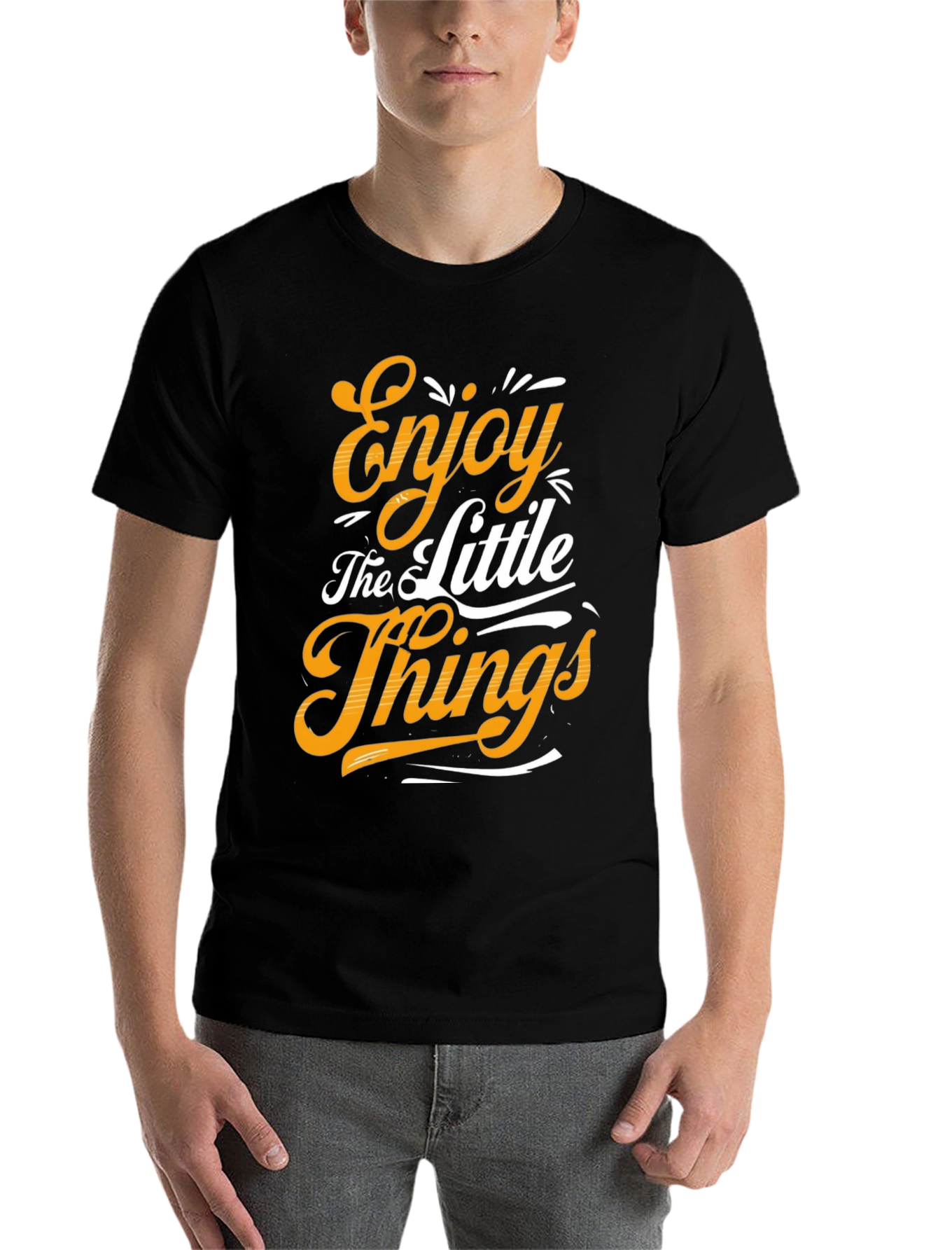 Black Enjoy the Little Things Graphic Tee view 7